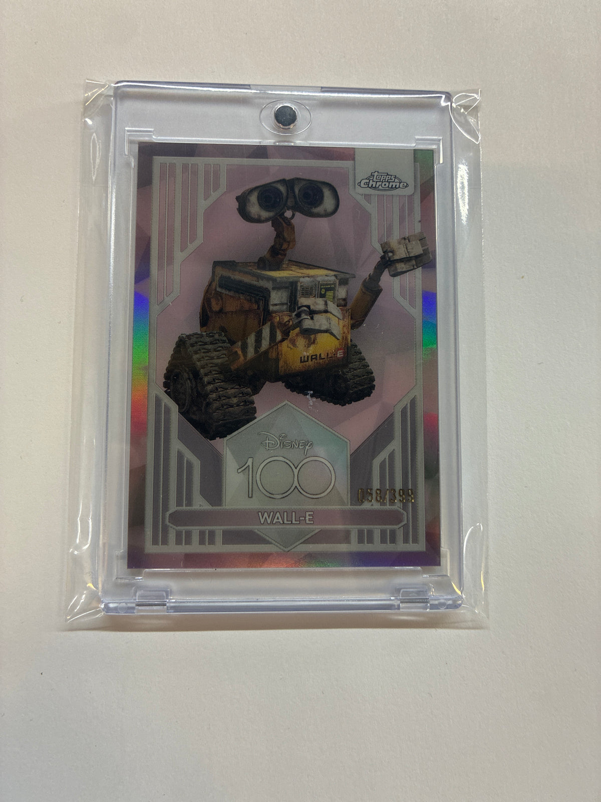 2023 Topps Chrome Disney 100 Wall-E Pink Refractor /399
