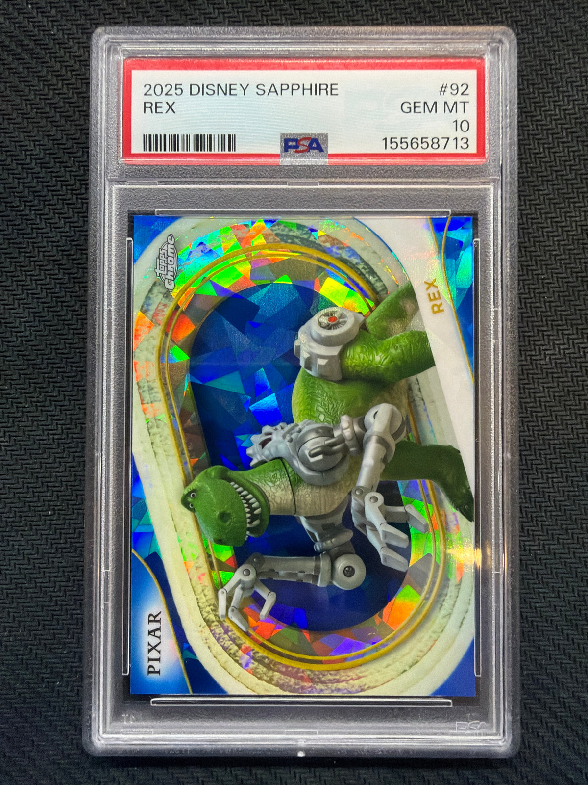 2025 Topps Chrome Disney Rex #92 PSA 10 713