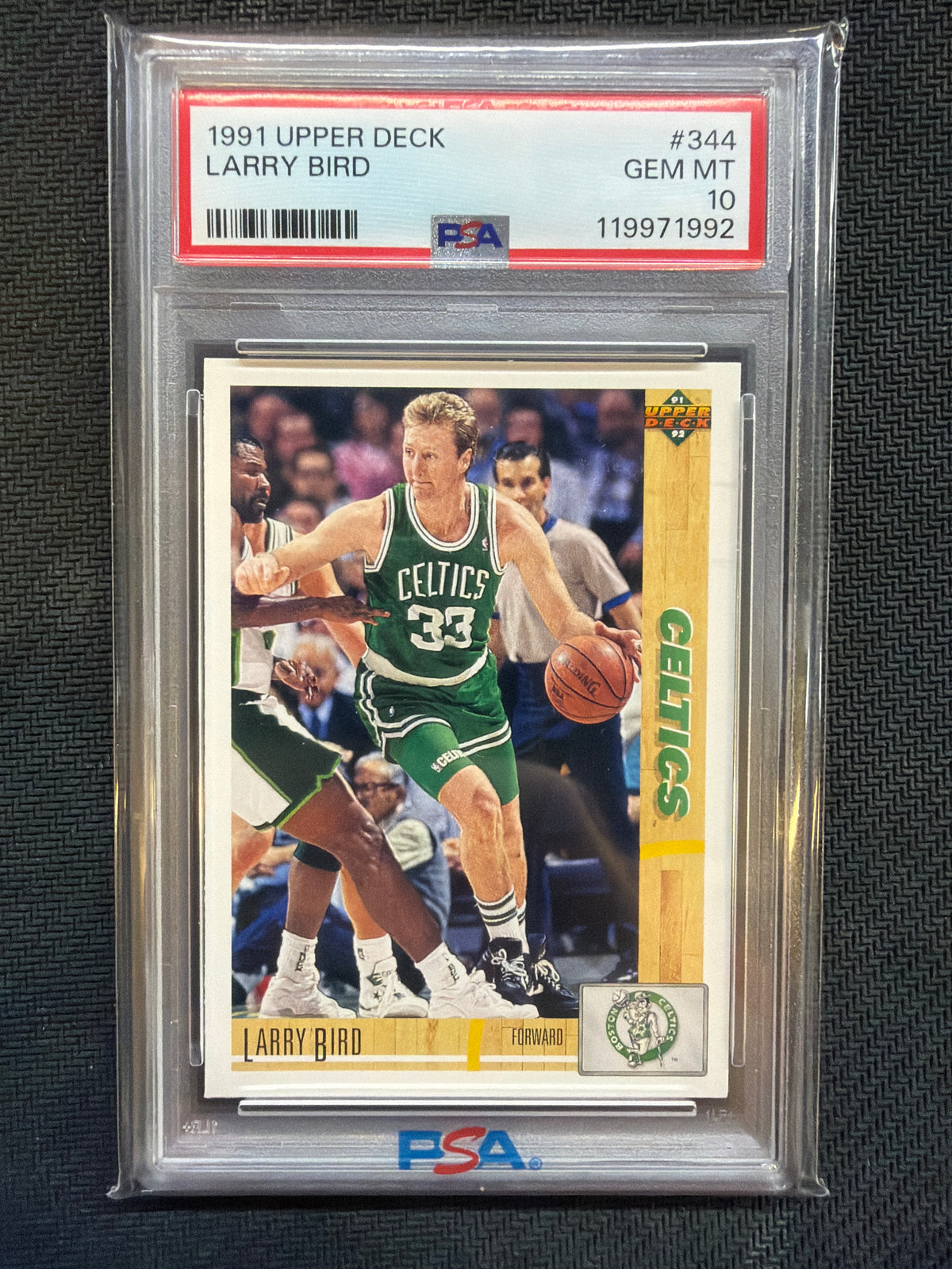 1991 Upper Deck Larry Bird #344 PSA 10 Celtics