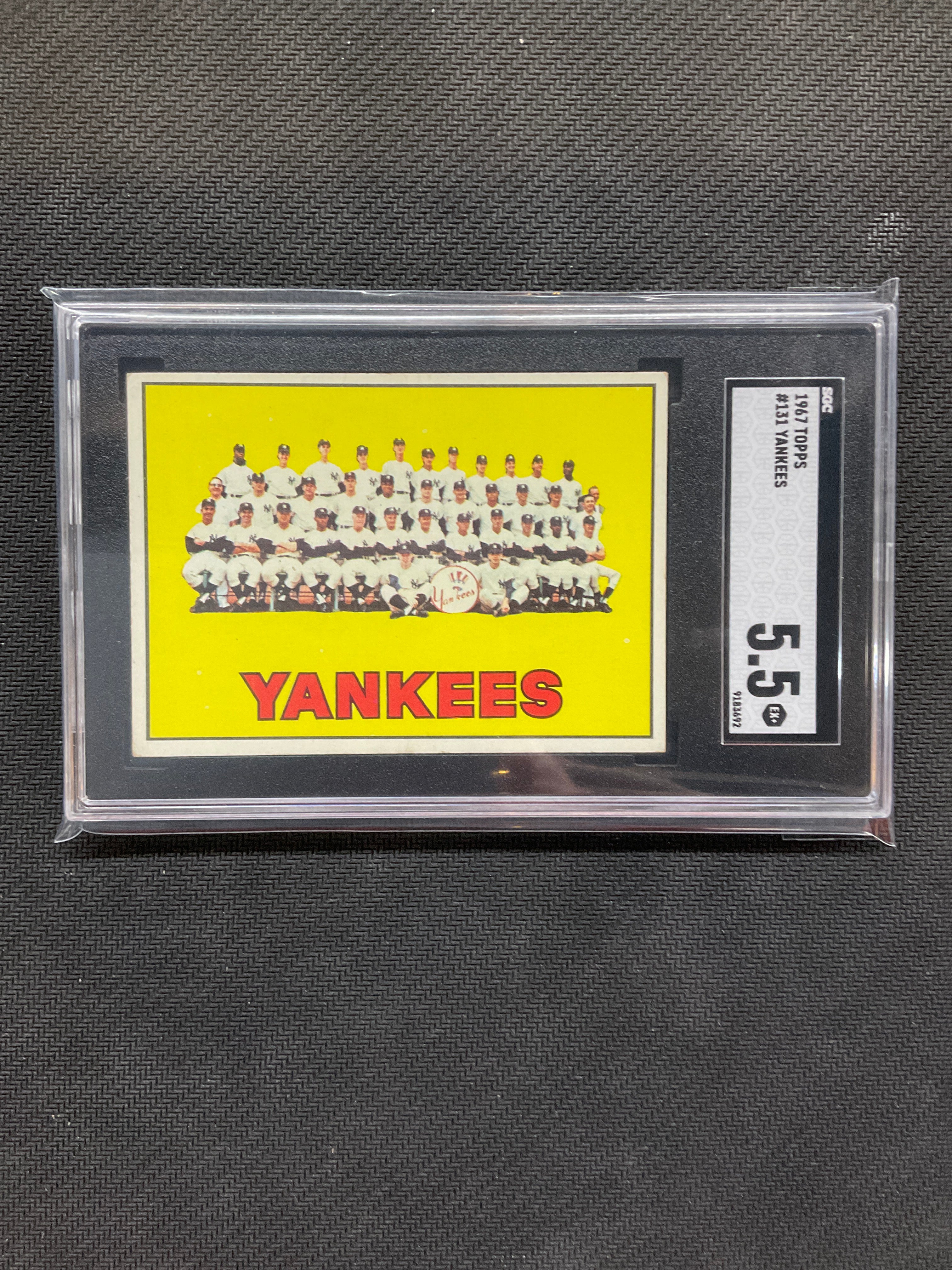1967 Topps Yankees #131 SGC 5.5