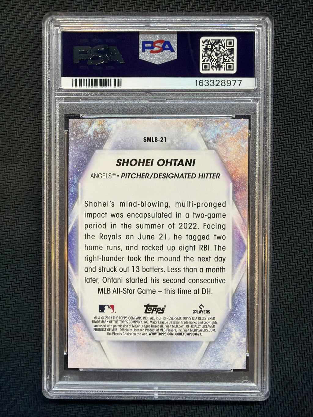 2023 Topps Shohei Ohtani Stars Of MLB #SMLB21 PSA 9 Angels