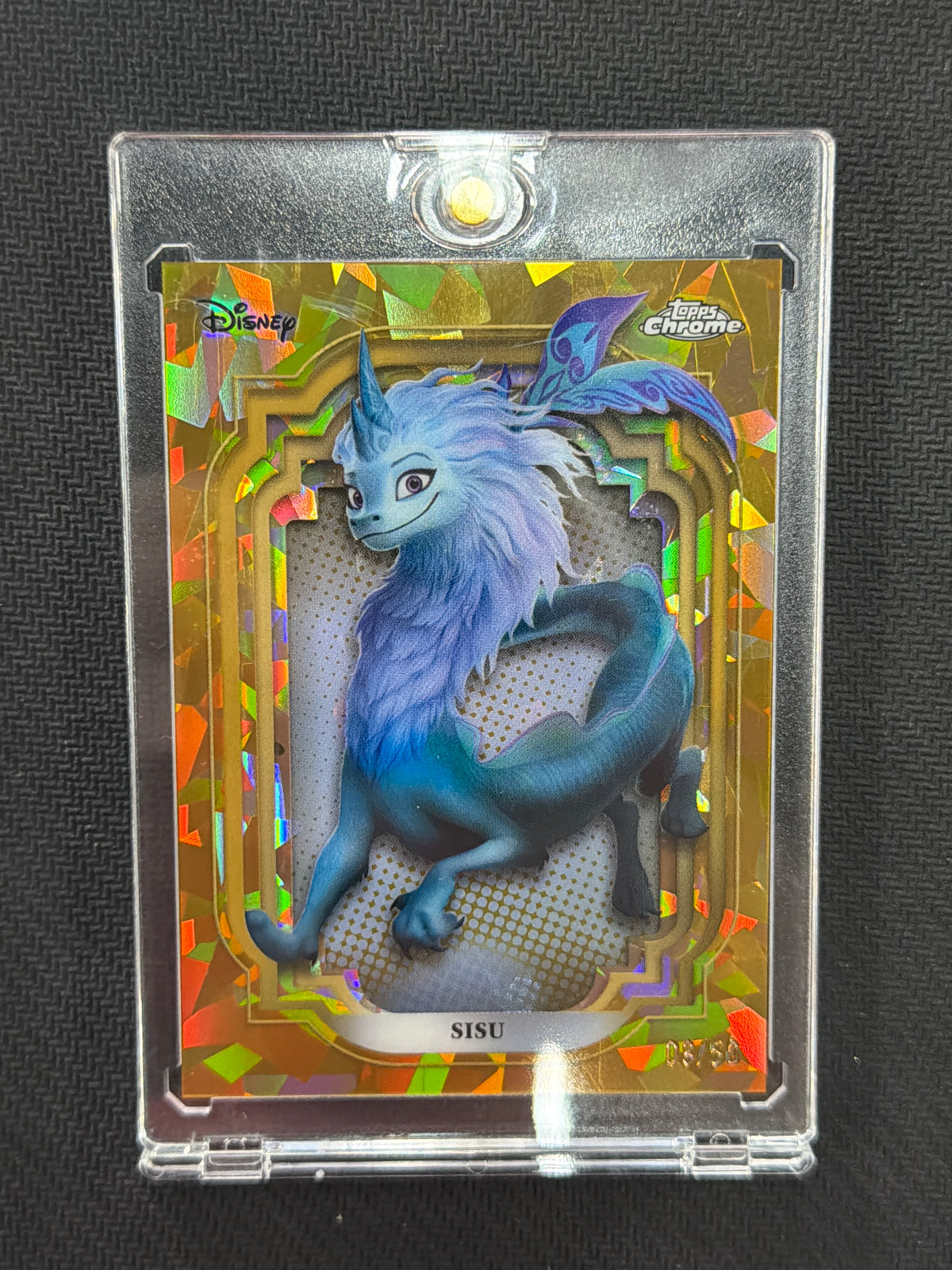 2024 Topps Chrome Disney Sapphire Sisu Gold /50