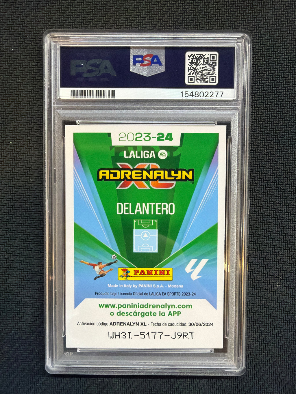 2023-24 Panini Adrenalyn XL Laliga LaMine Yamal Rookie Limited Facesmile Signature PSA 10 277