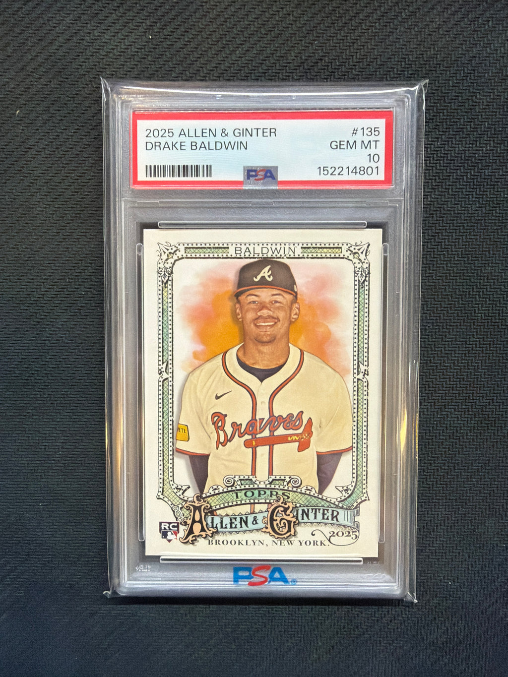 2025 Allen Ginter Drake Baldwin PSA 10 Rookie Braves