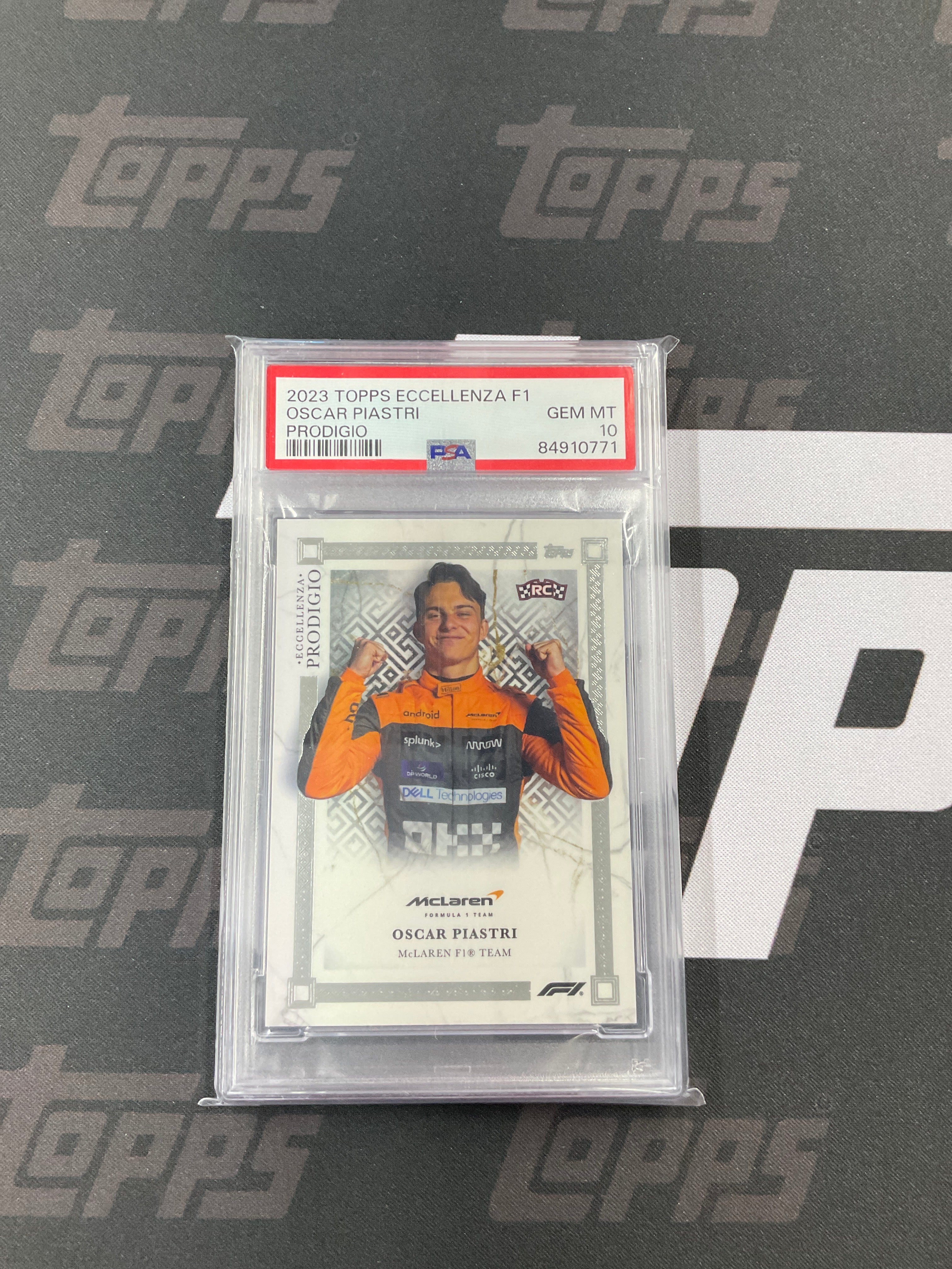 2023 Topps Eccellenze Oscar Piastri Rookie PSA 10 Mclaren