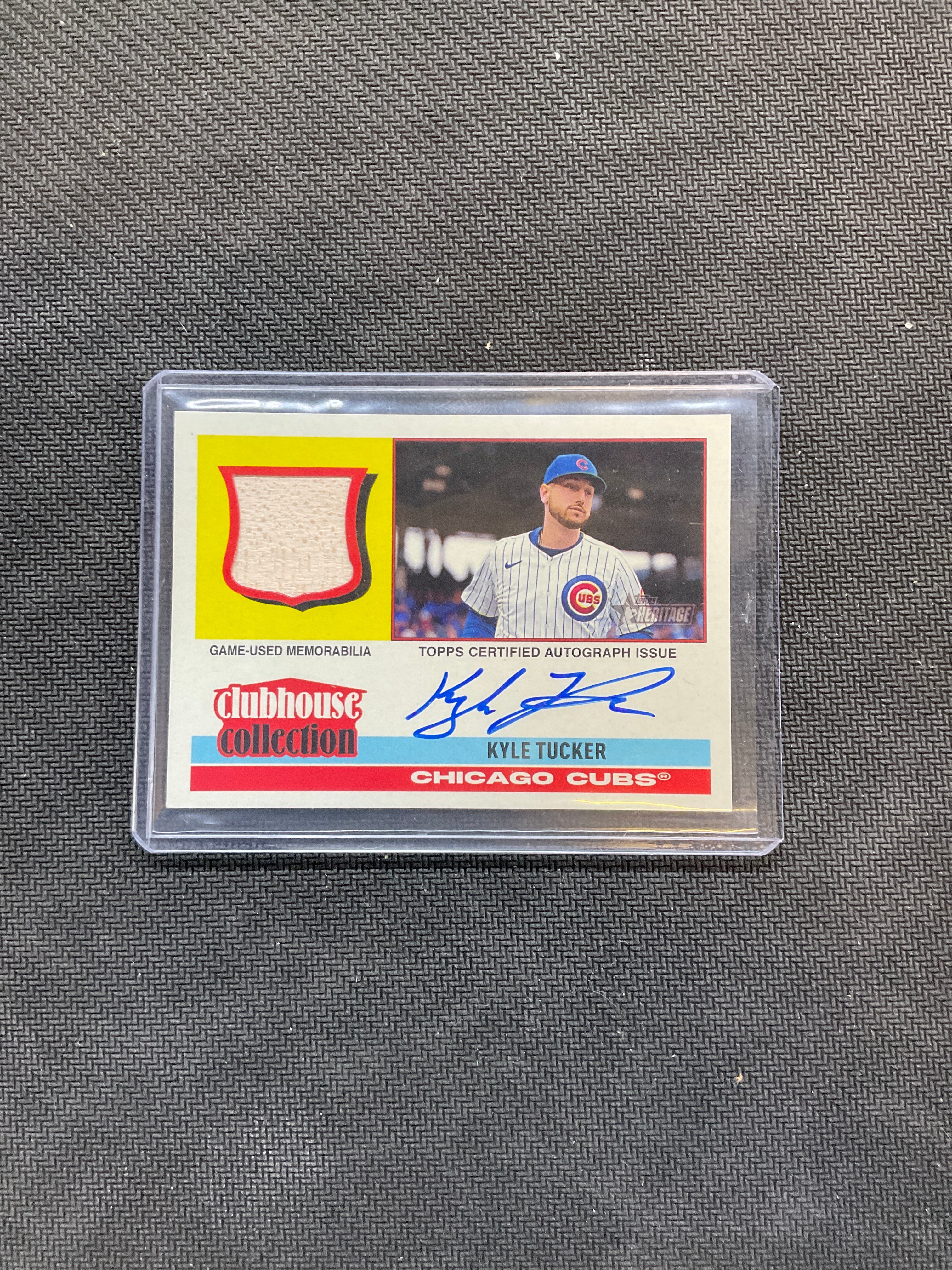 2025 Topps Heritage Kyle Tucker Patch Auto Cubs