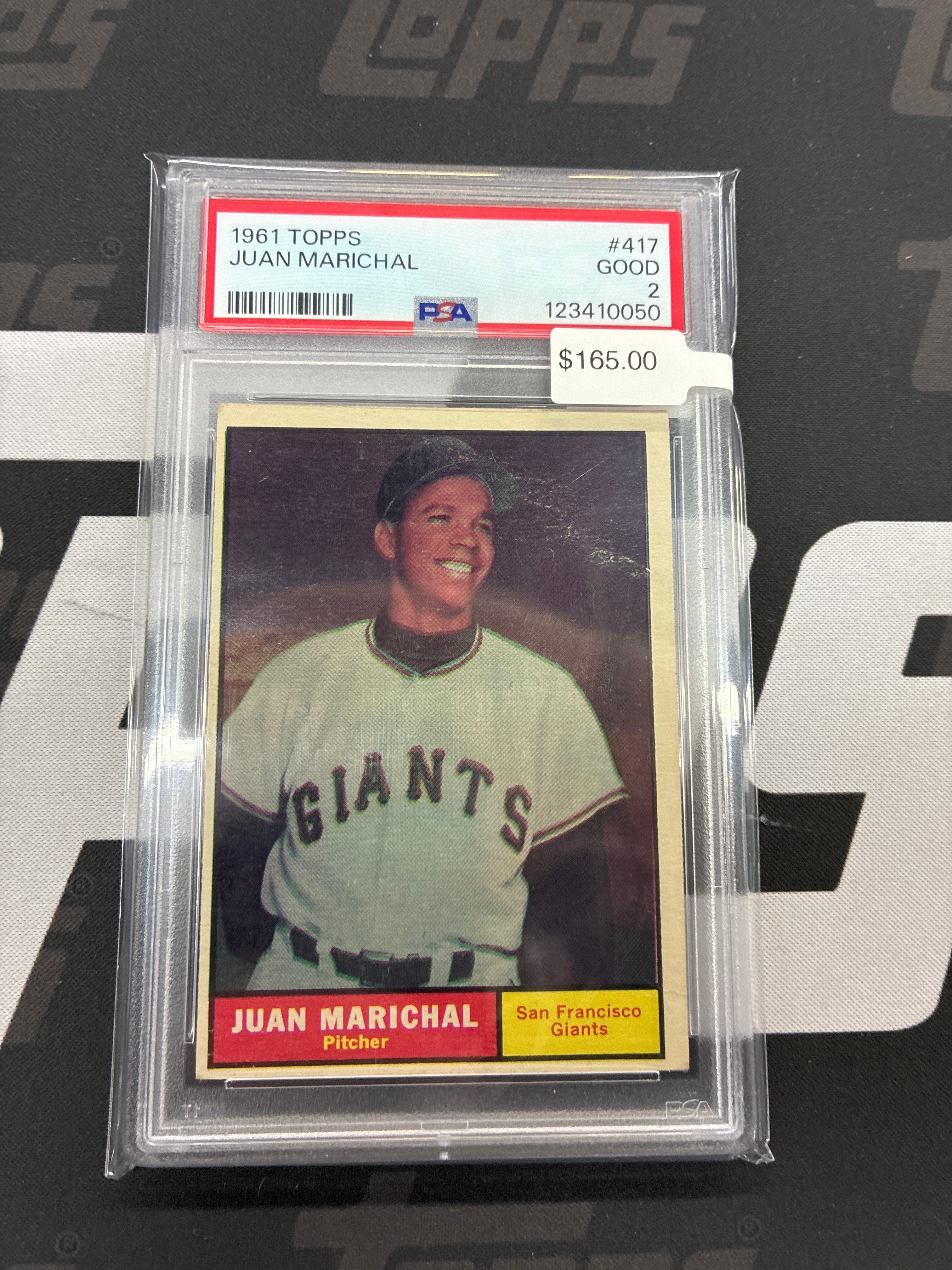 1961 Topps Juan Marichal #417 PSA 2 Giants