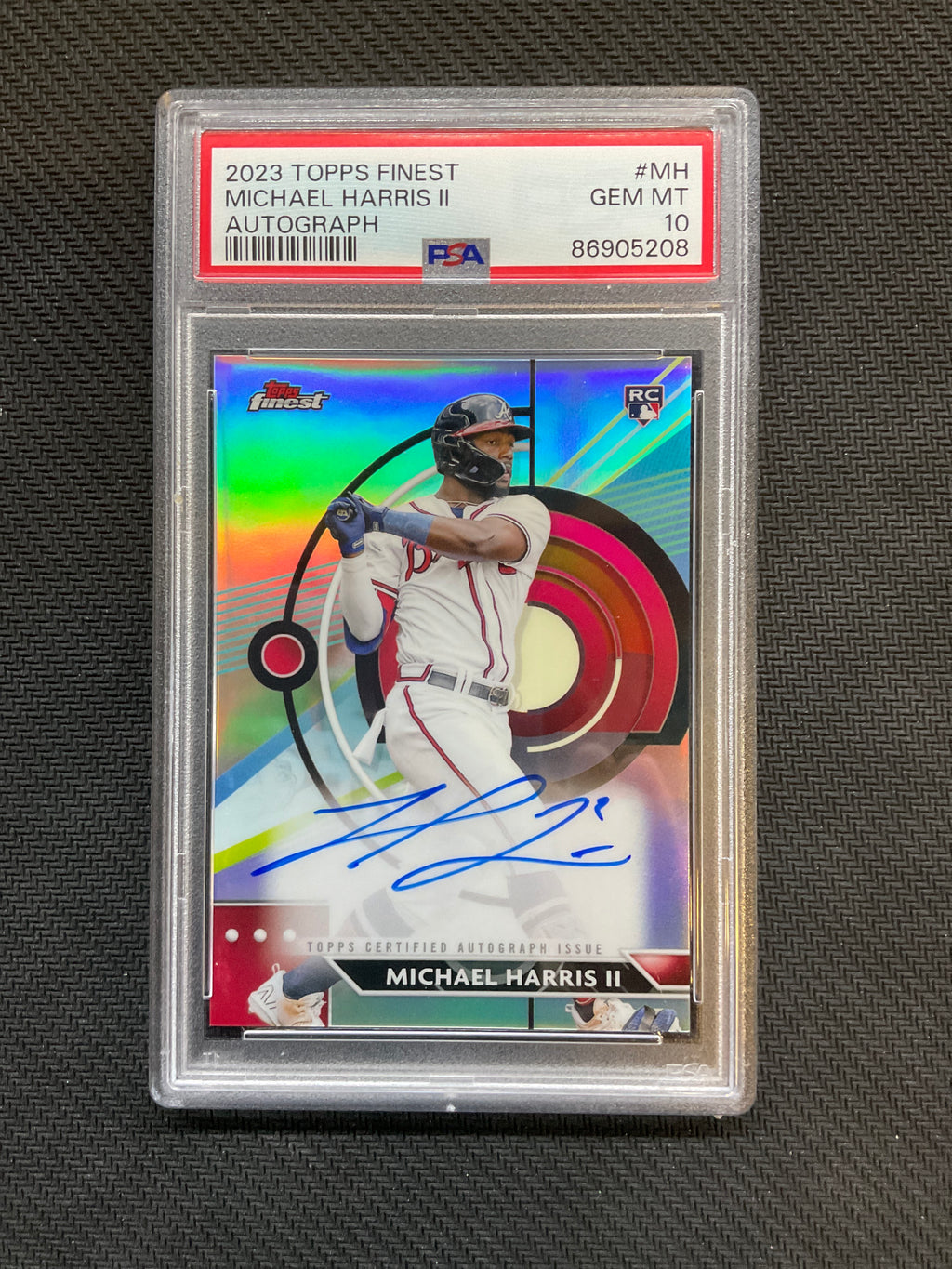 2023 Topps Finest Michael Harris II Rookie Auto PSA 10 Braves