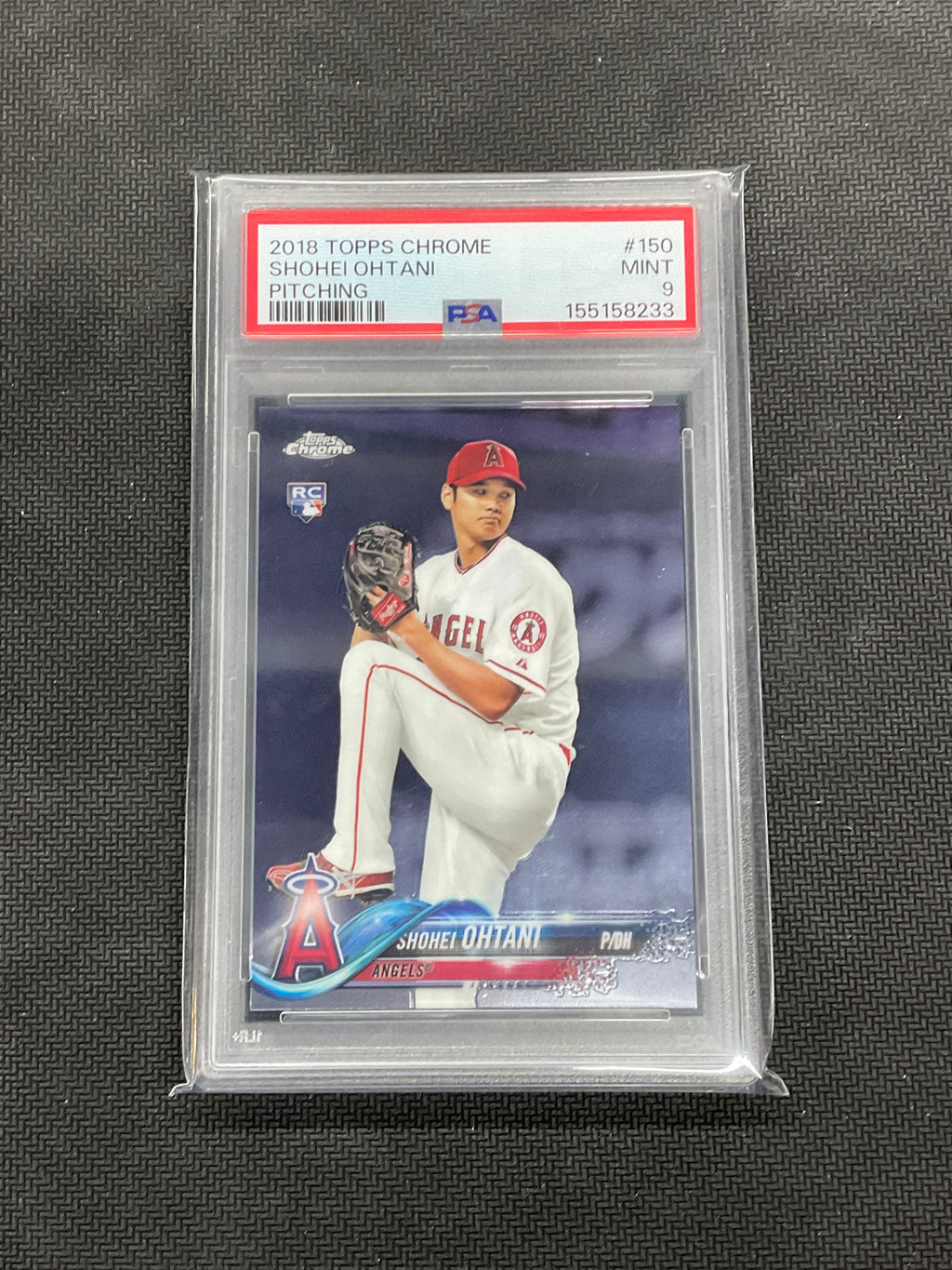 2018 Topps Chrome Shohei Ohtani #150 Pitching PSA 9 Angels
