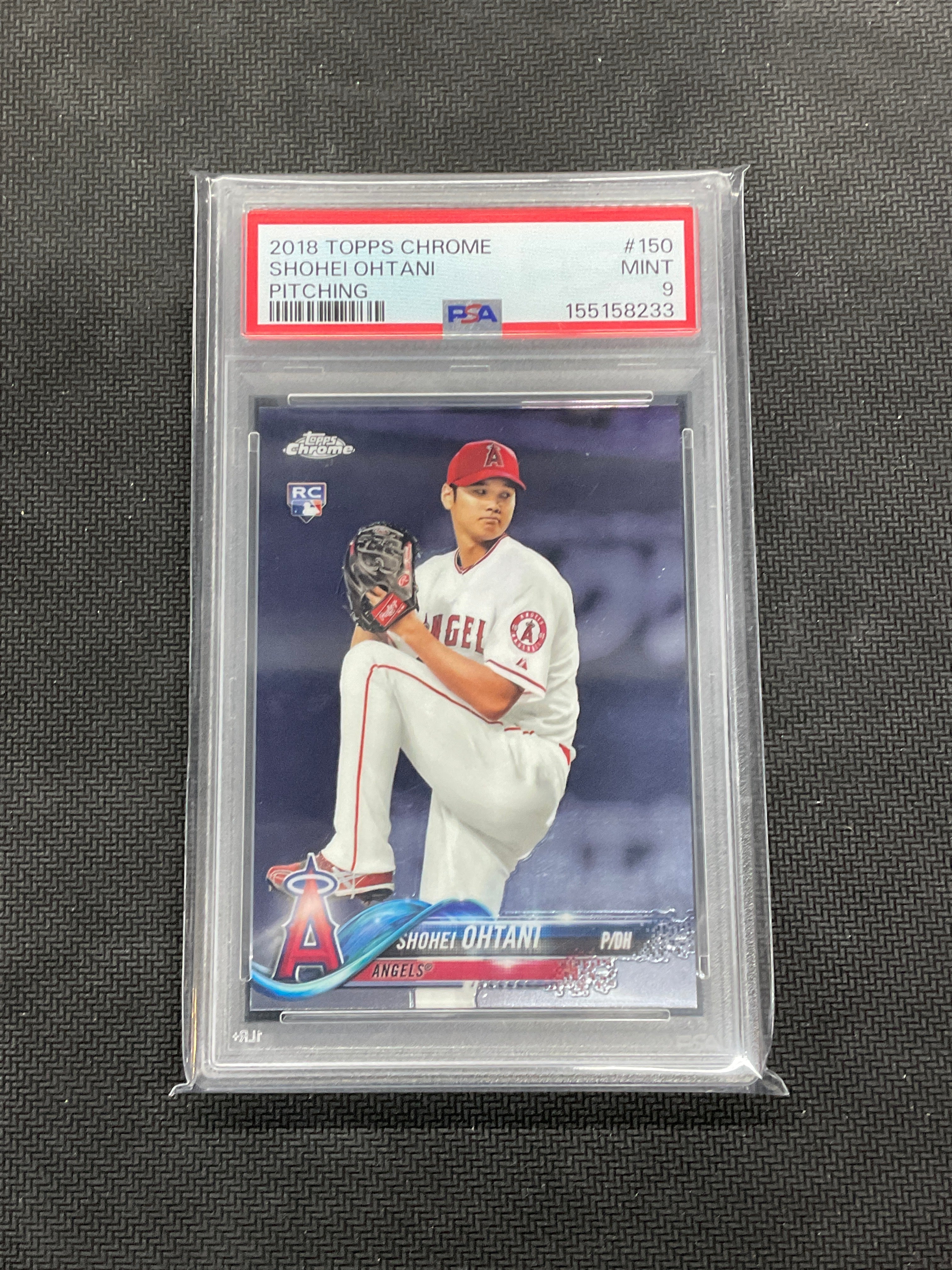 2018 Topps Chrome Shohei Ohtani #150 Pitching PSA 9 Angels