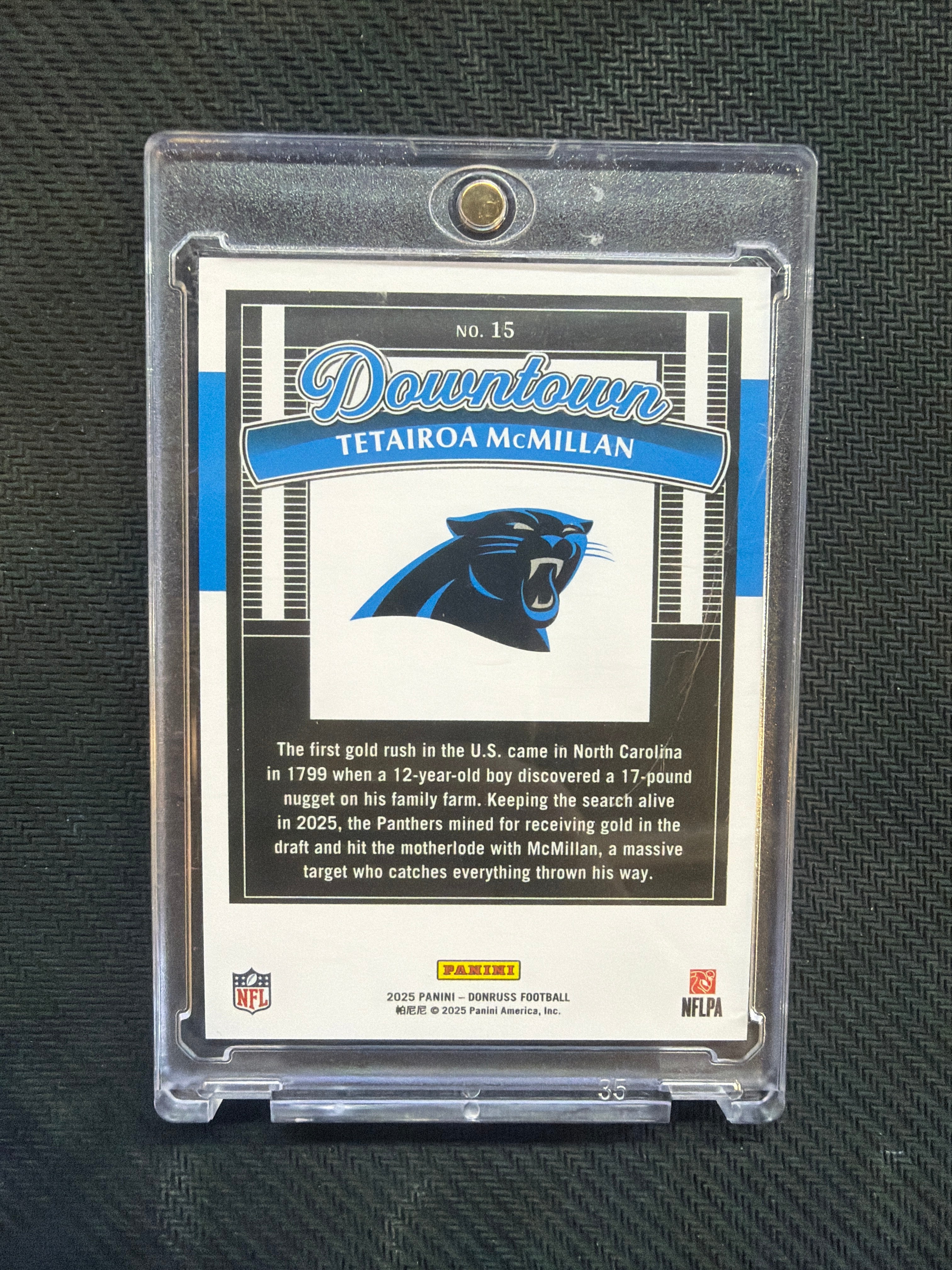 2025 Panini Donruss Tetairoa McMillan Downtow!