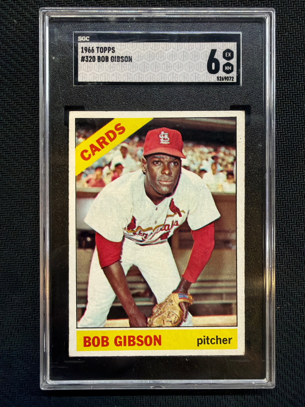 1996 Topps Bob Gibson #320 SGC 6 Cardinals