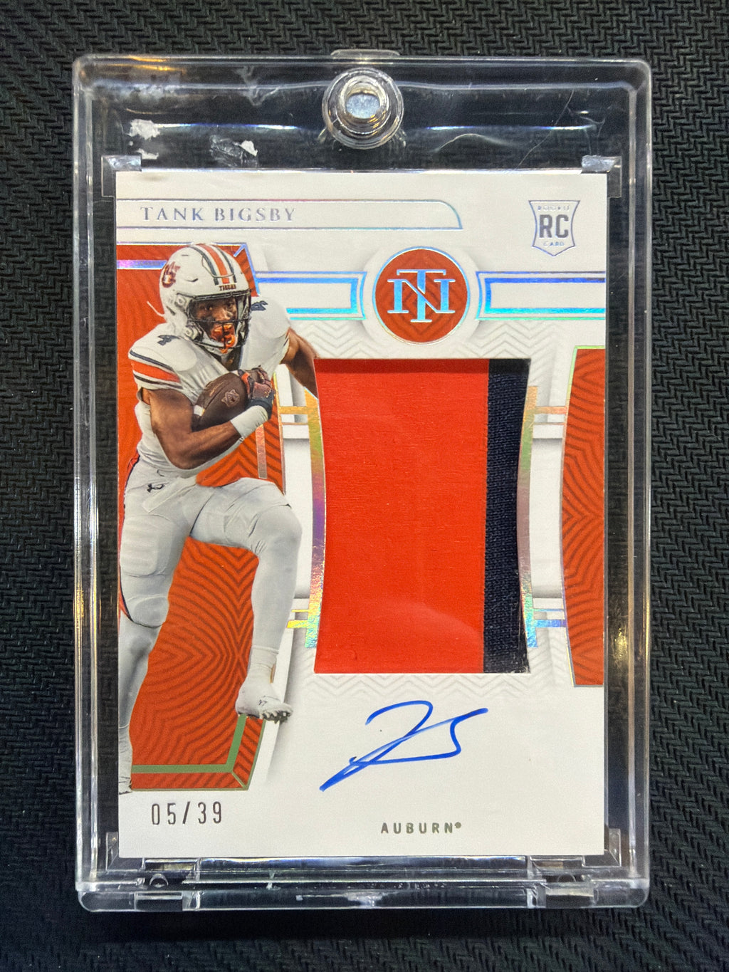 2023 National Treasures Collegiate Tank Bigsby Patch Auto /39 Auburn