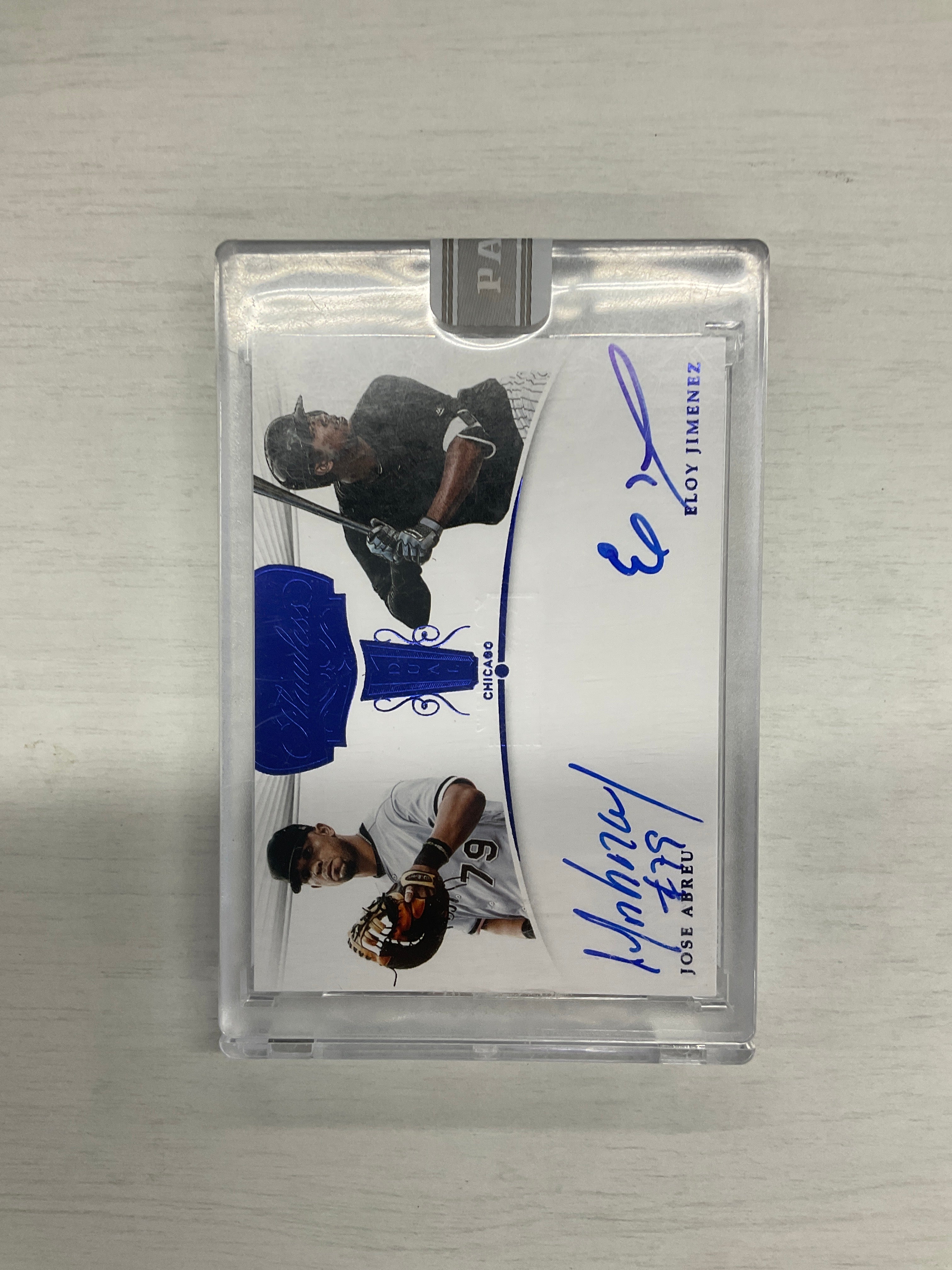 2018 Flawless Jose Abreu Eloy Jimenez White Box Auto 1/1