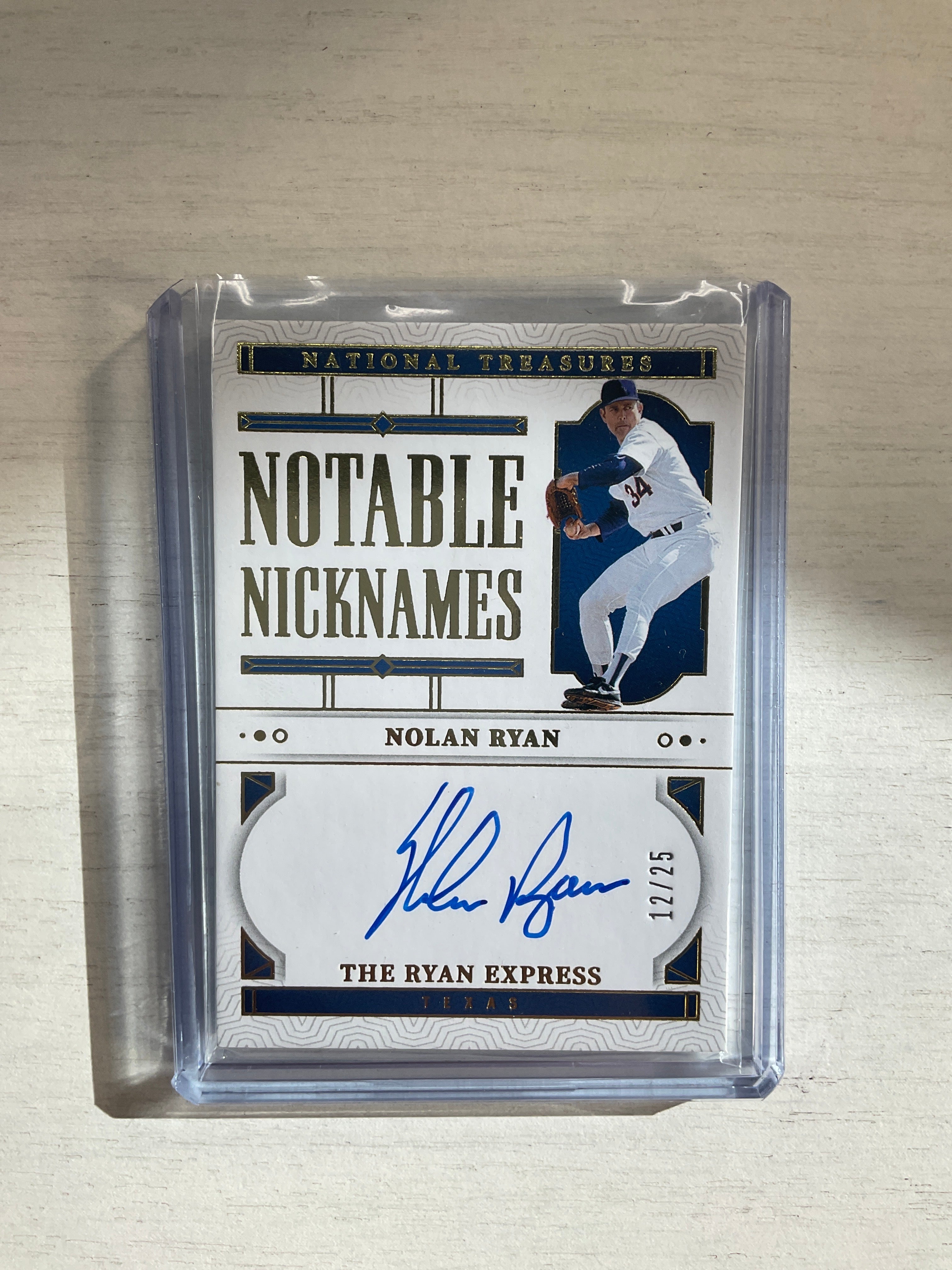 2024 National Treasures Nolan Ryan Nicknames Auto /25