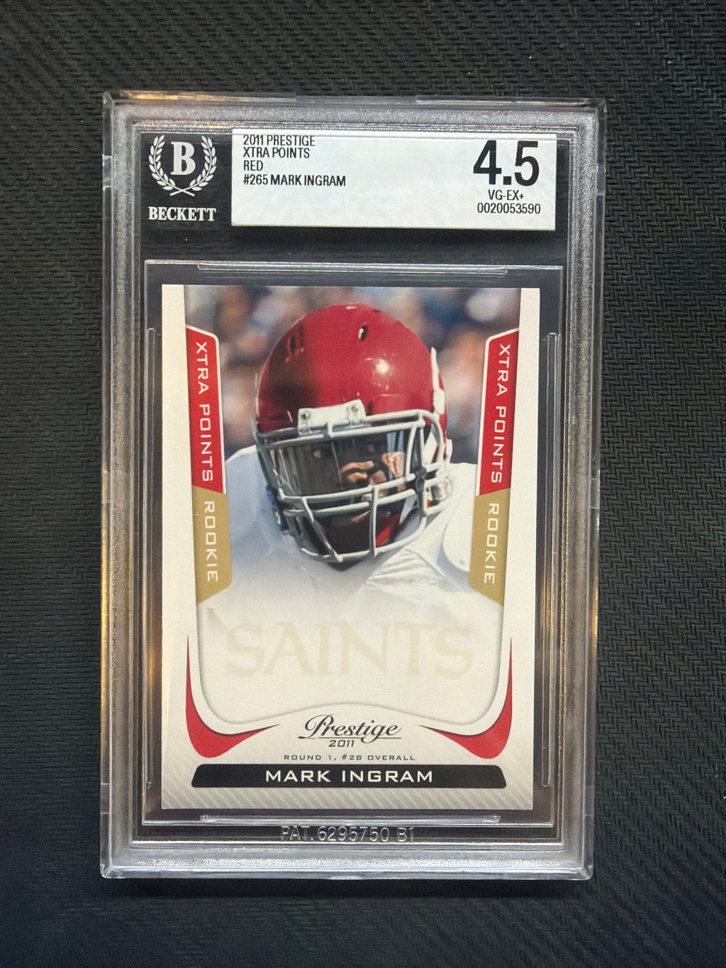 2011 Prestige Mark Ingram Red /100 Rookie BGS 4.5 Alabama