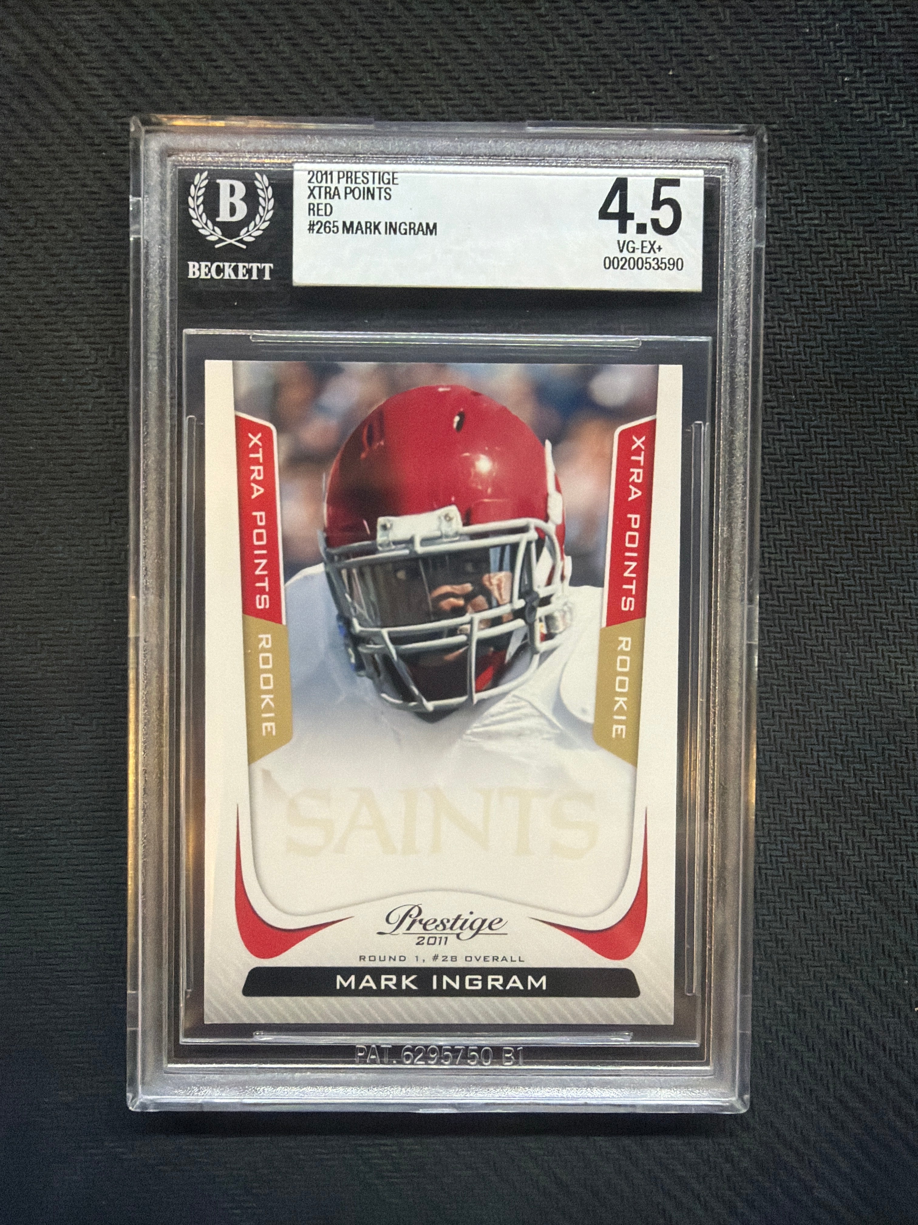 2011 Prestige Mark Ingram Red /100 Rookie BGS 4.5 Alabama