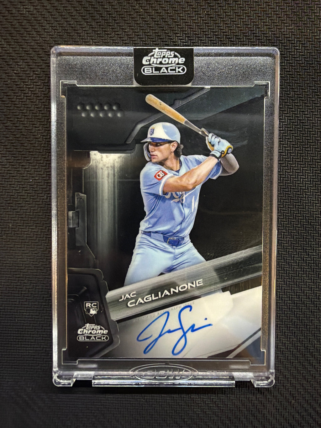 2026 Topps Chrome Black Jac Caglianone Encased Rookie Auto Royals