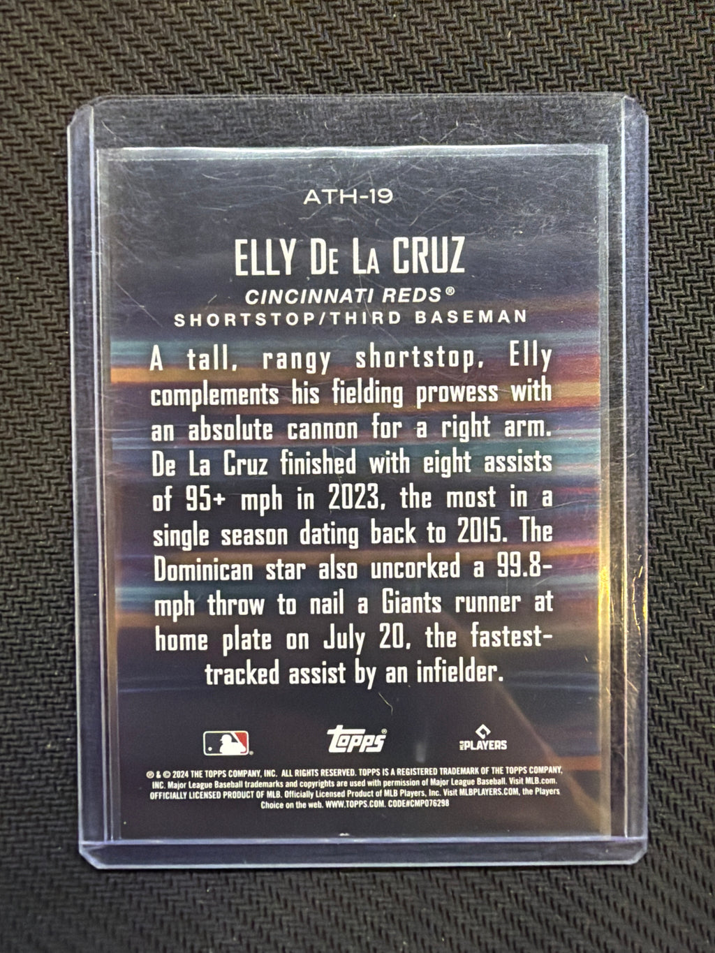 2024 Topps Seriies 2 Elly De La Cruz Around The Horn #ATH-19 Gold /50 Rookie