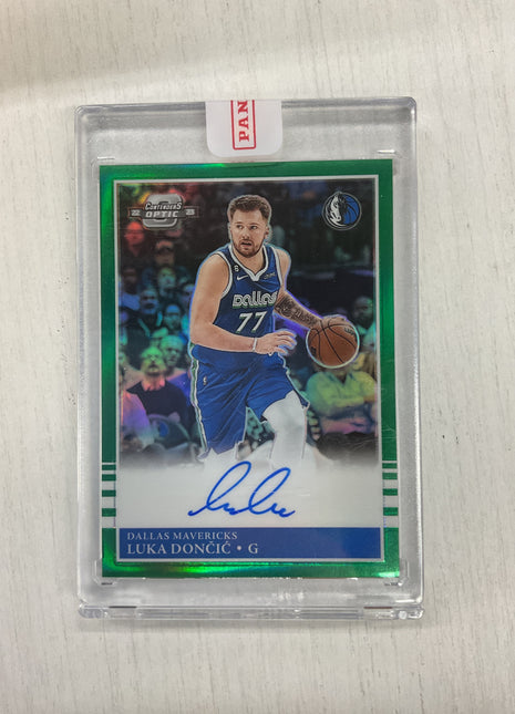 2022 Contenders Optic Luka Doncic Green Auto /49 Mavericks