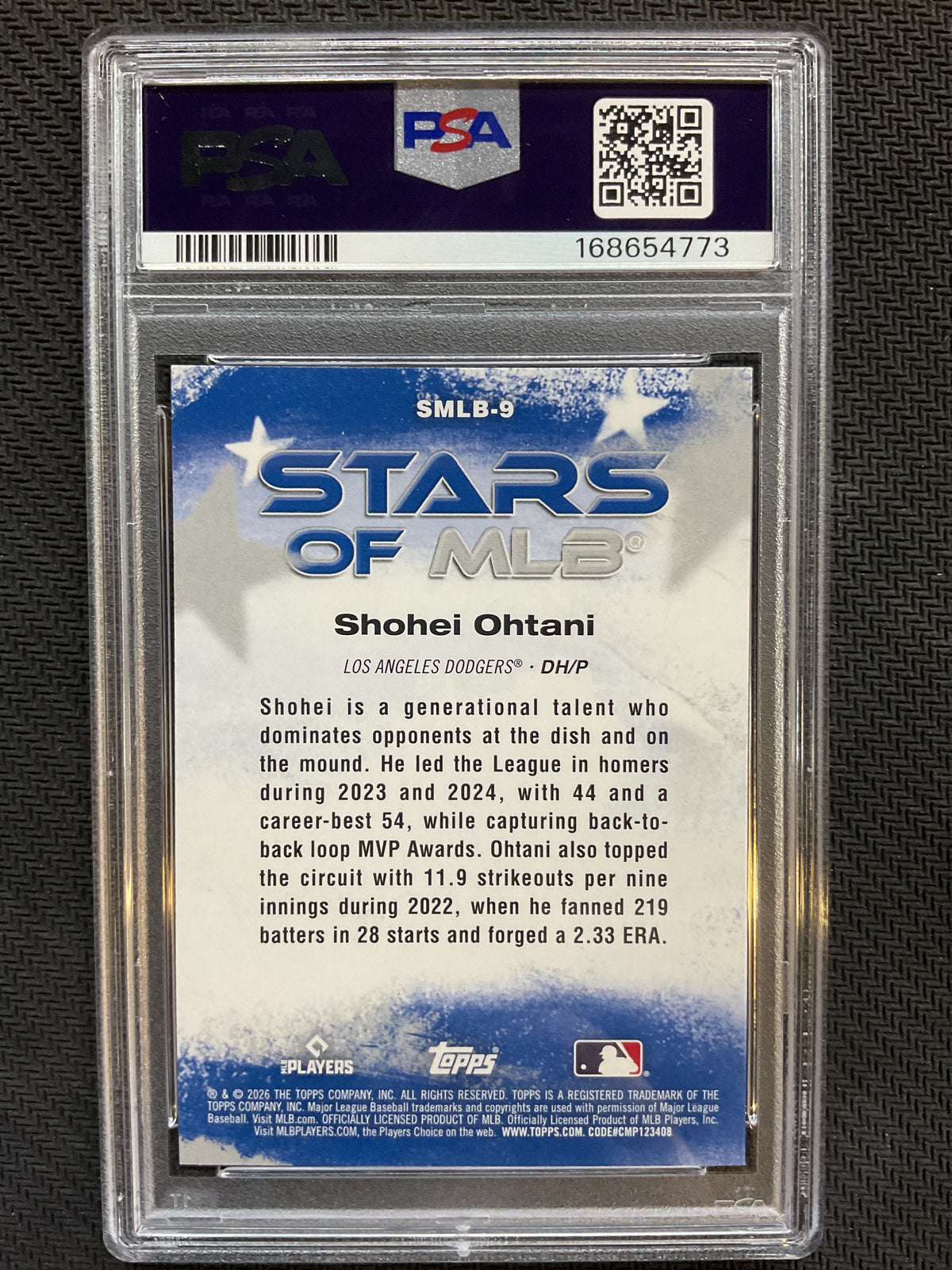 2026 Topps #9 Shohei Ohtani Stars of MLB PSA 10