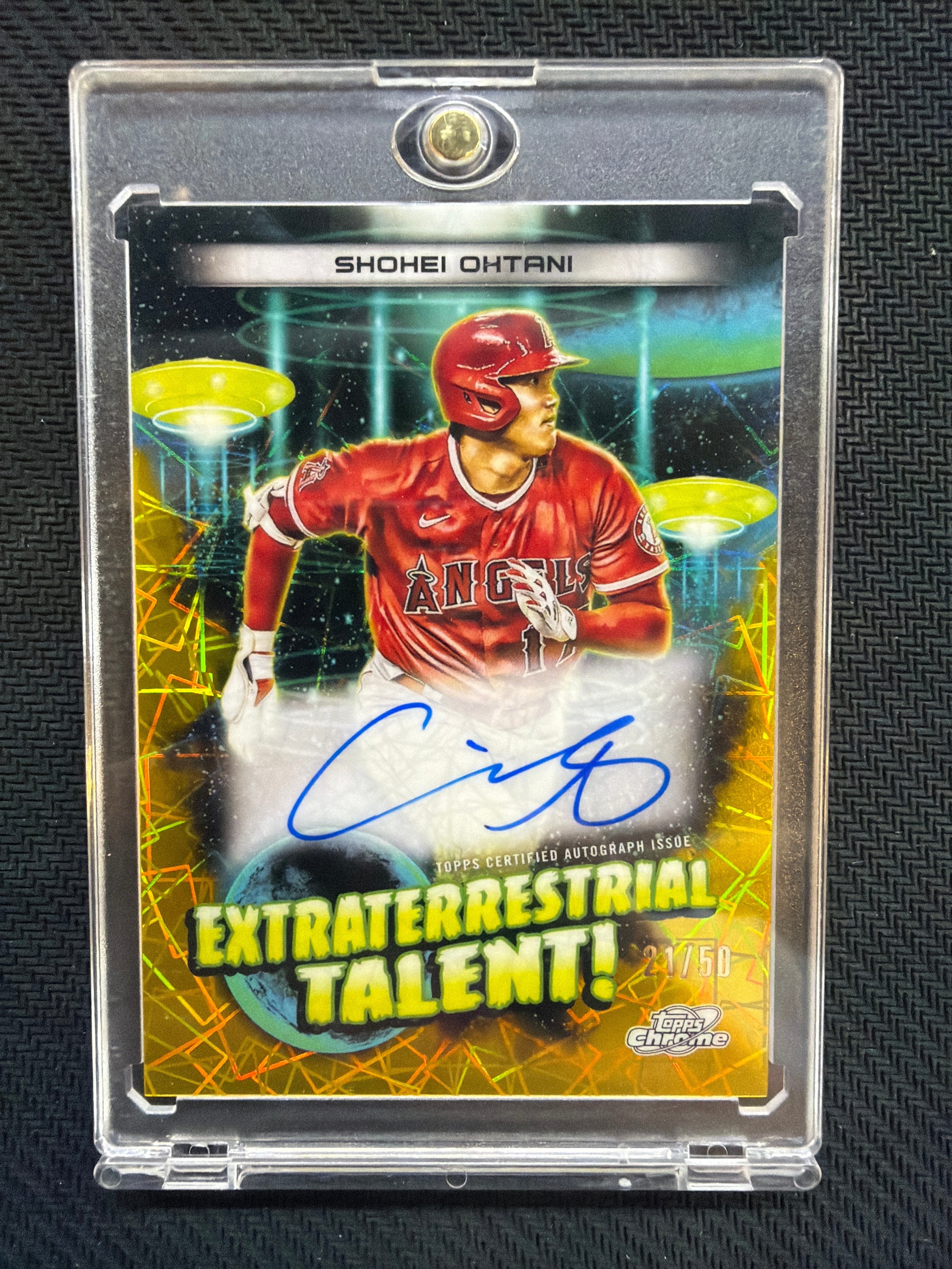 2023 Topps Chrome Cosmic Shohei Ohtani Extraterrestrial Talent Auto /50