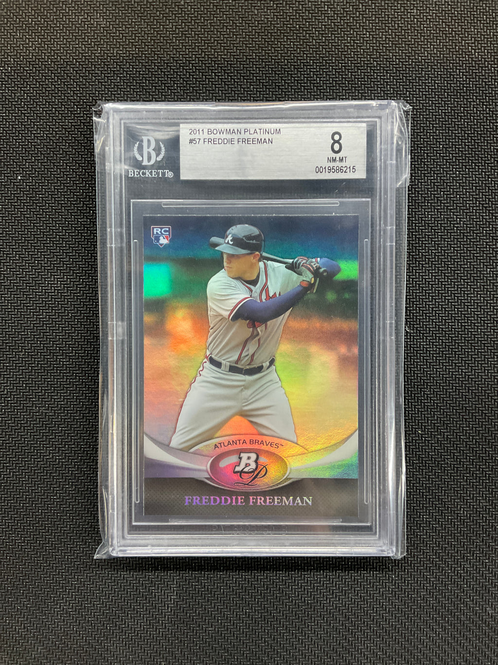 2011 Bowman Platinum Freddie Freeman BGS 8 Braves