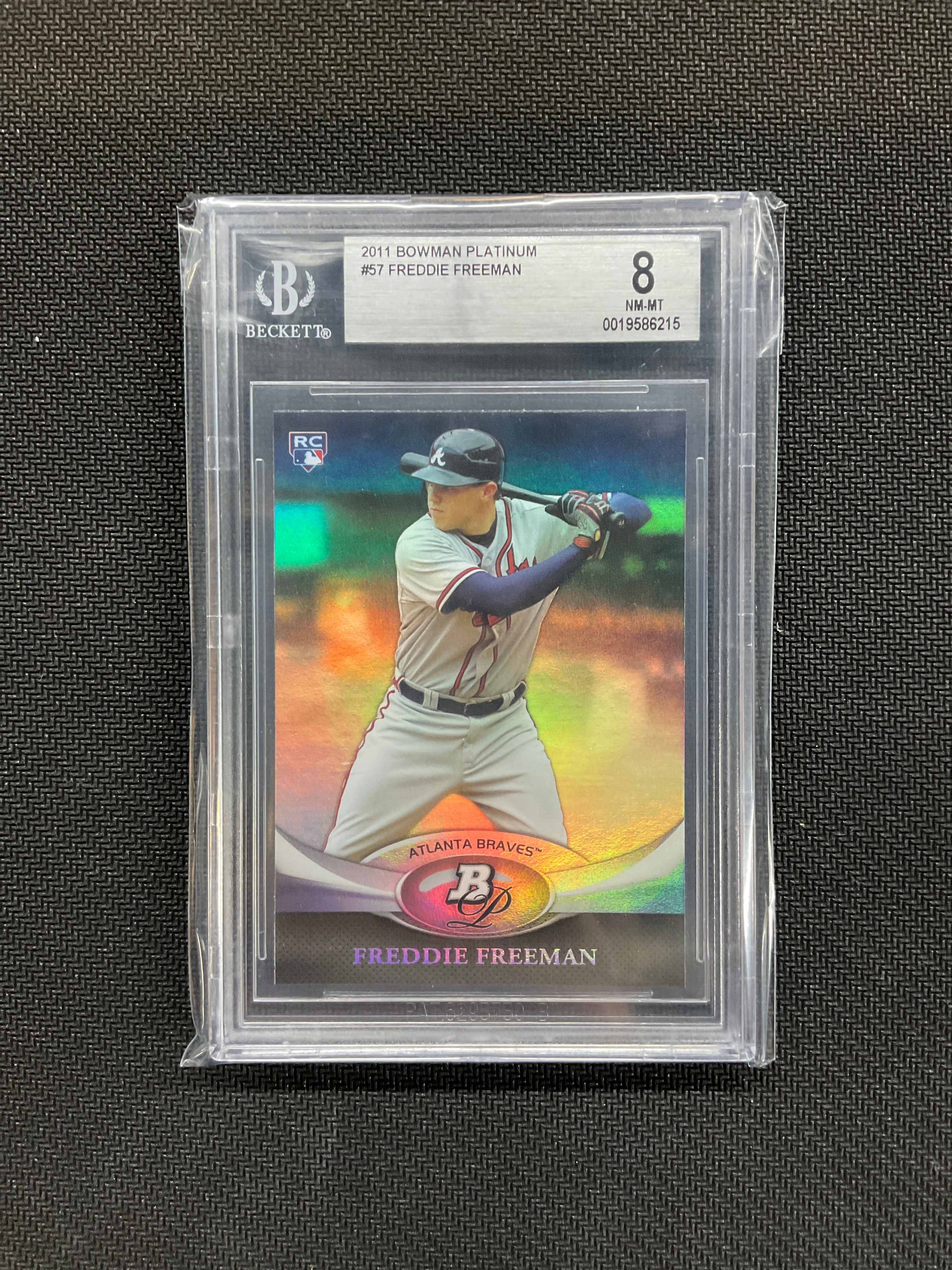 2011 Bowman Platinum Freddie Freeman BGS 8 Braves