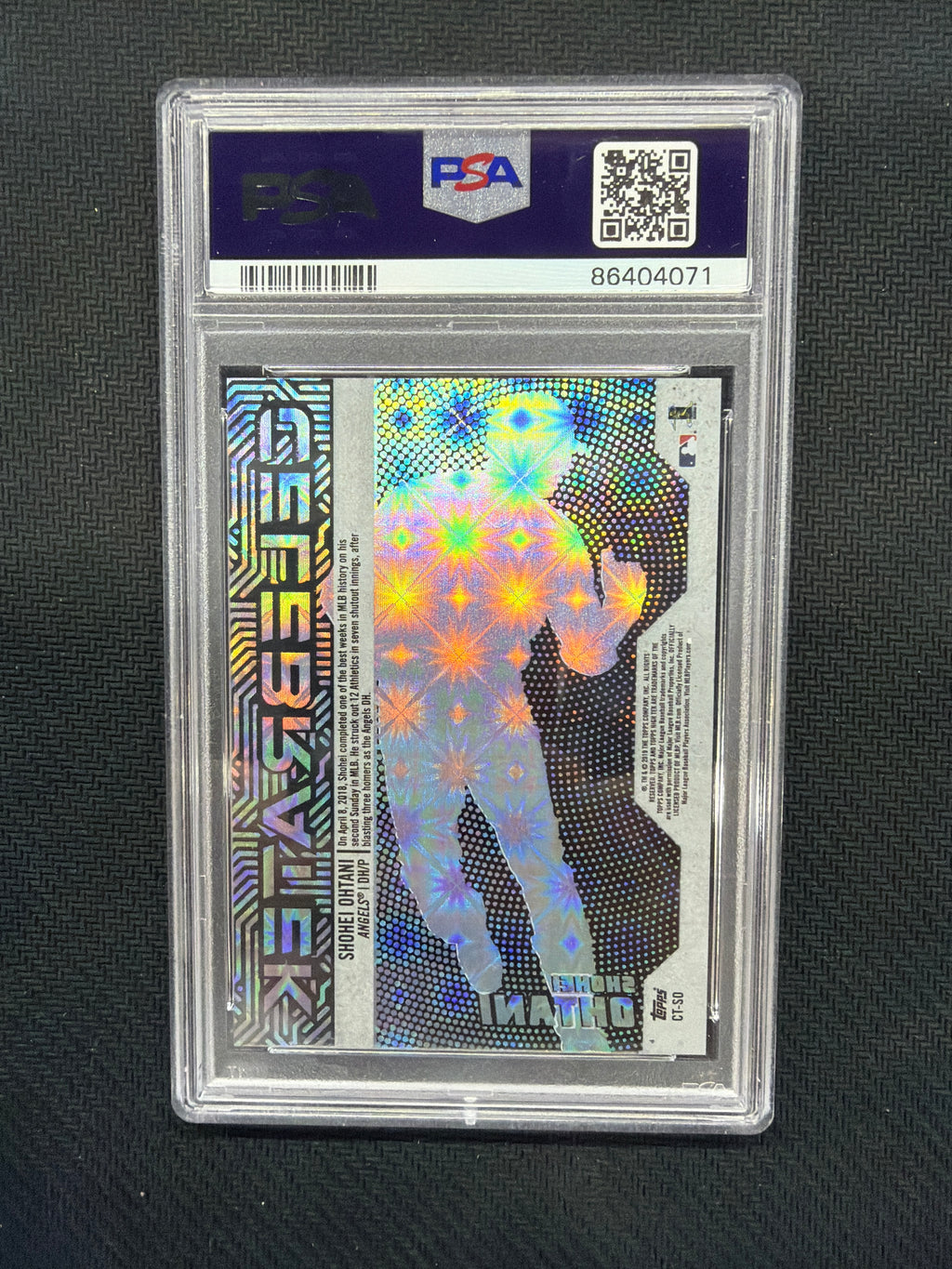 2019 Topps High Tek Shohei Ohtani Celebratek PSA 10 Angels
