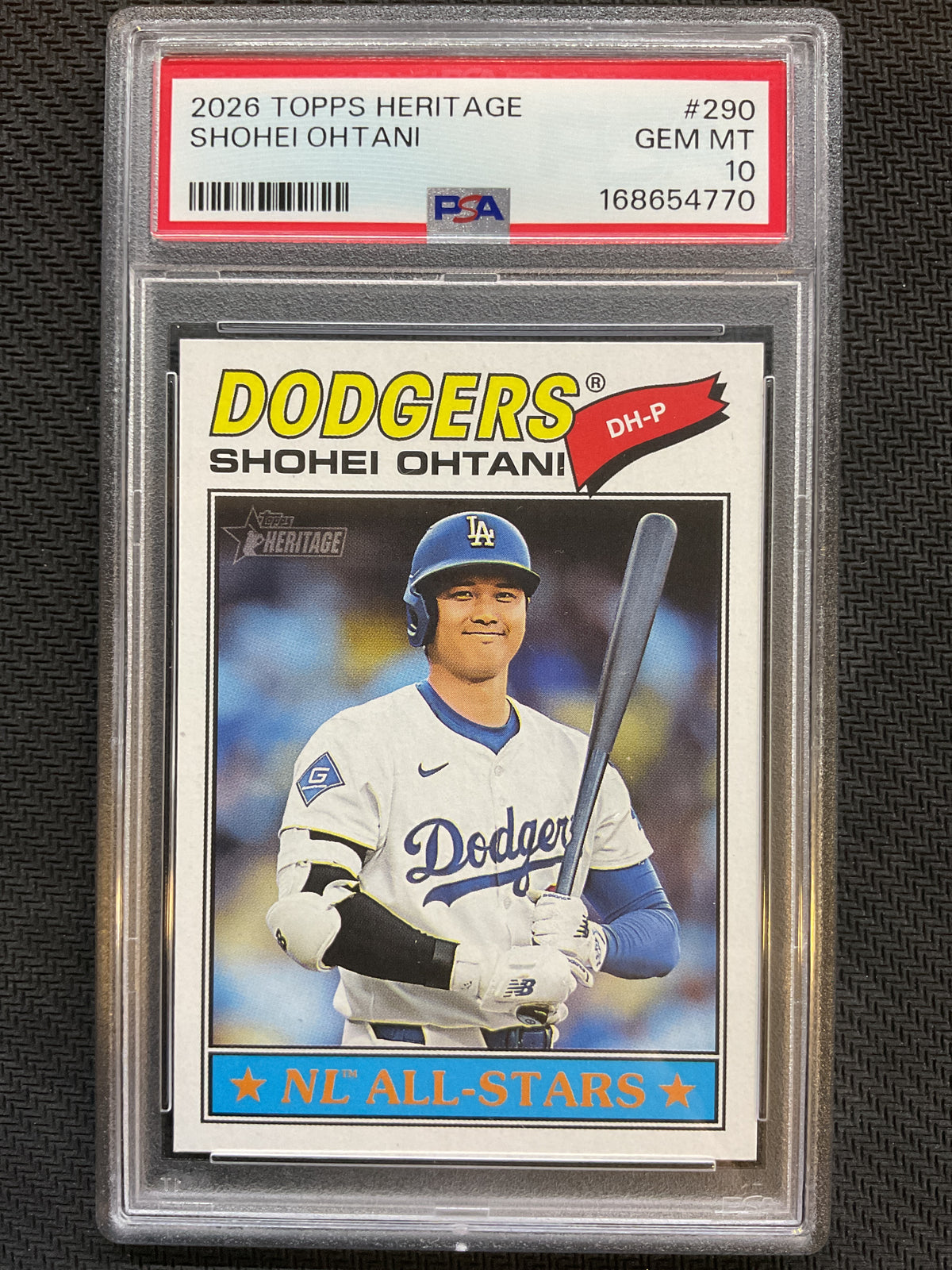2026 Topps Heritage #290 Shohei Ohtani PSA 10