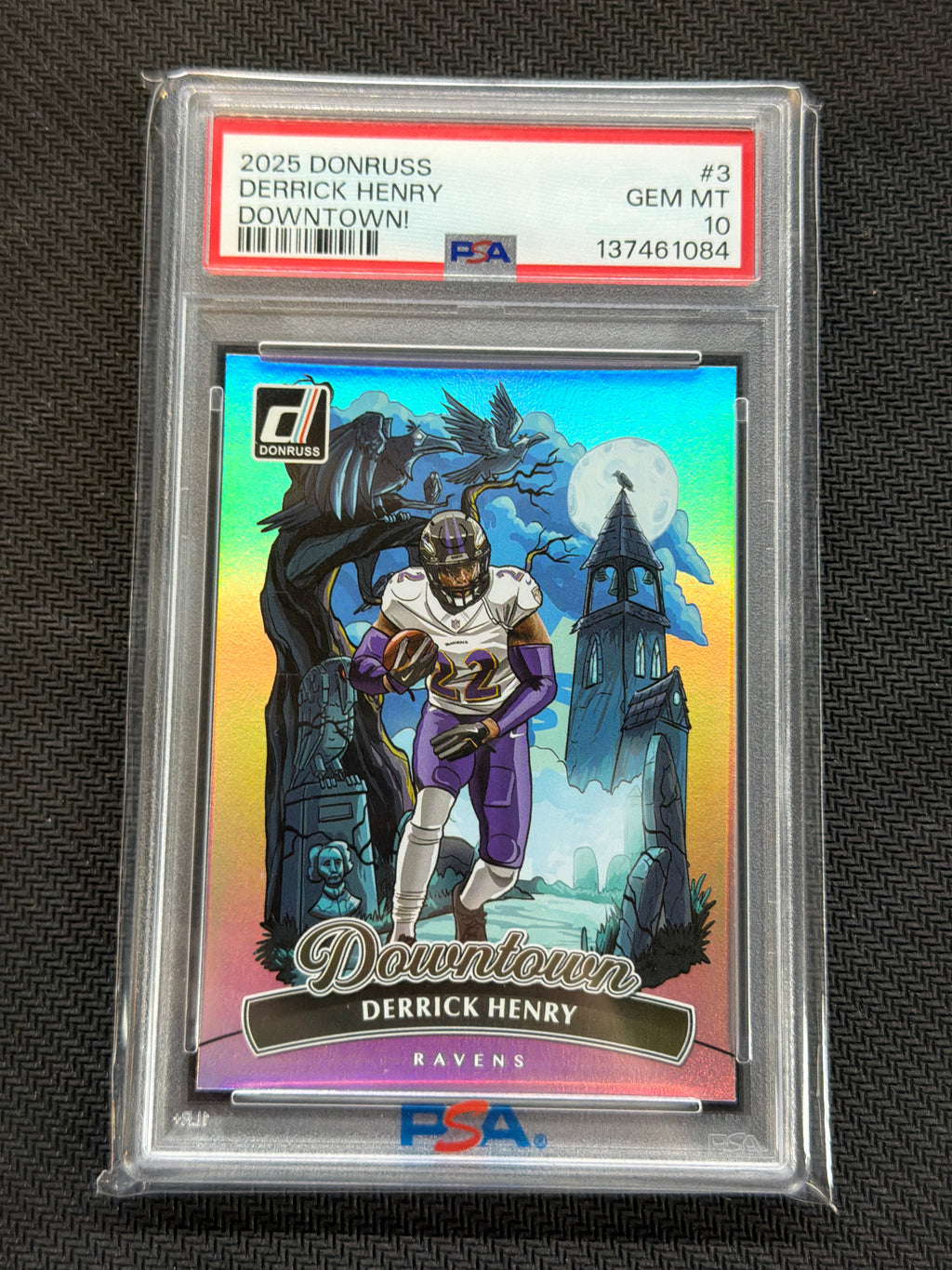 2025 Donruss Derrick Henry Downtown! #3 PSA 10 084