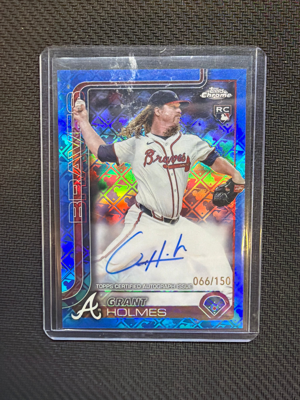 2025 Topps Chrome Grant Holmes Rookie Auto /150 Braves