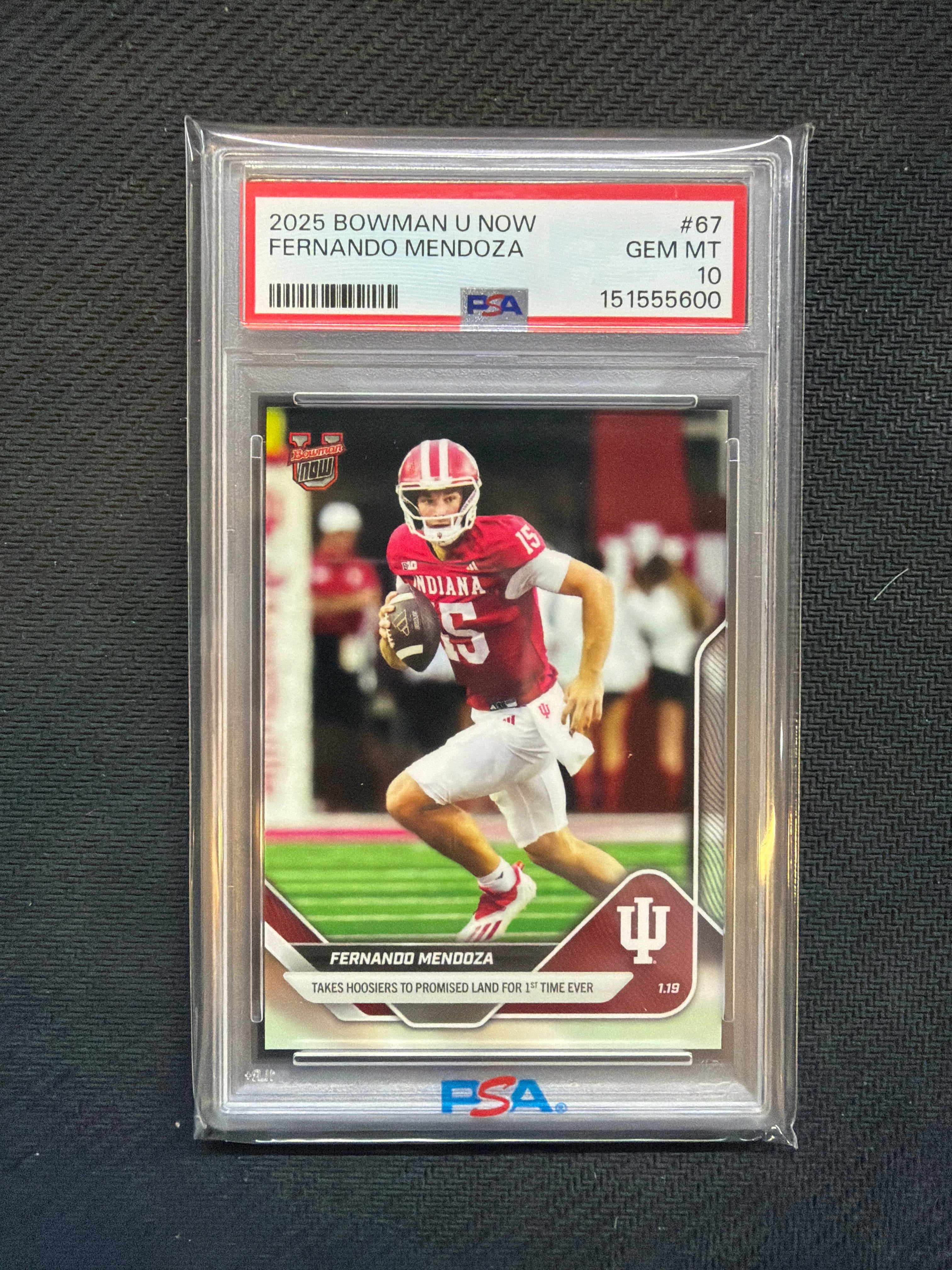 2025 Bowman U Now Fernando Mendoza PSA 10 600