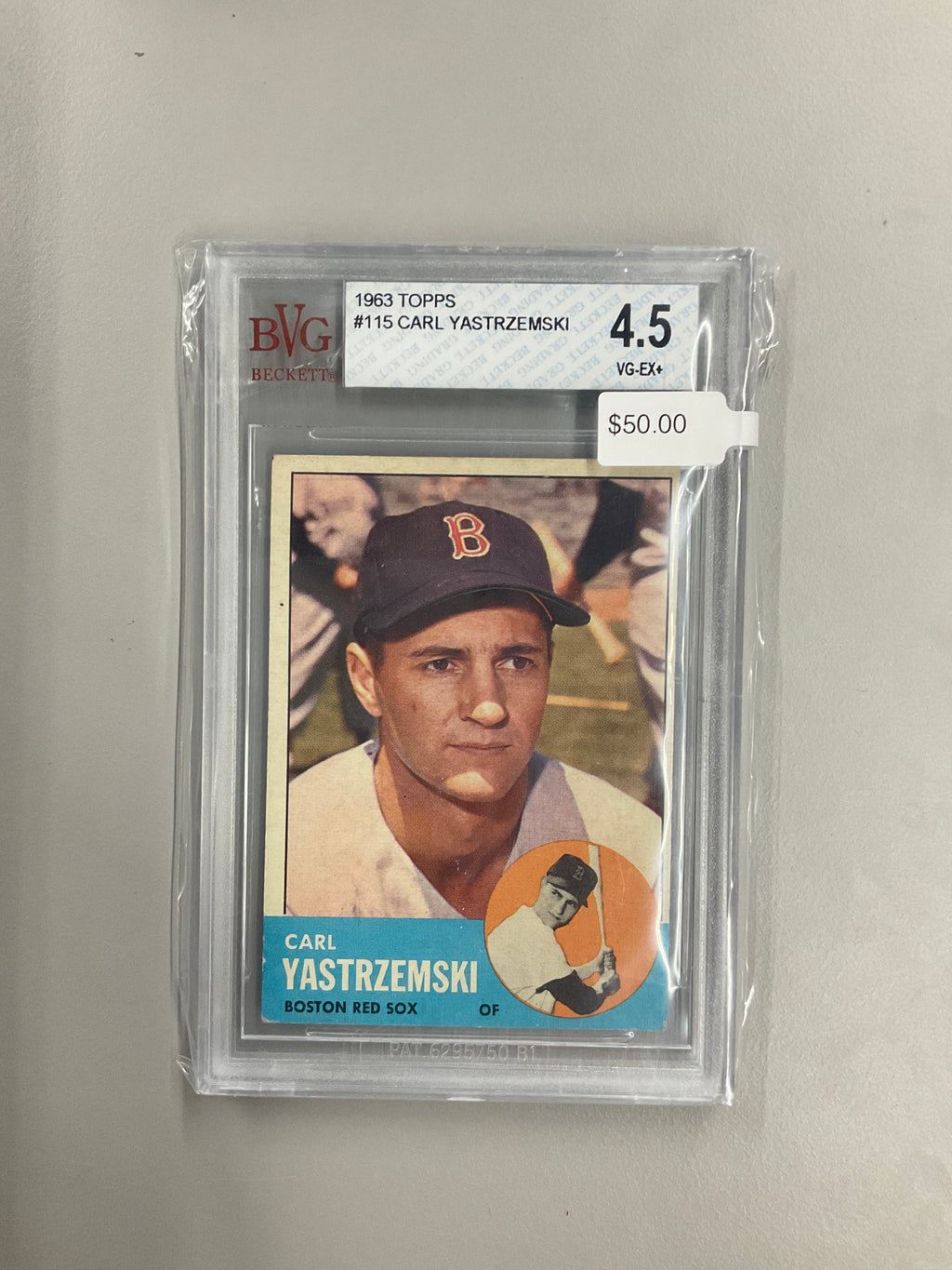 1963 Topps #115 Carl Yastrzemski BVG 4.5 Red Sox