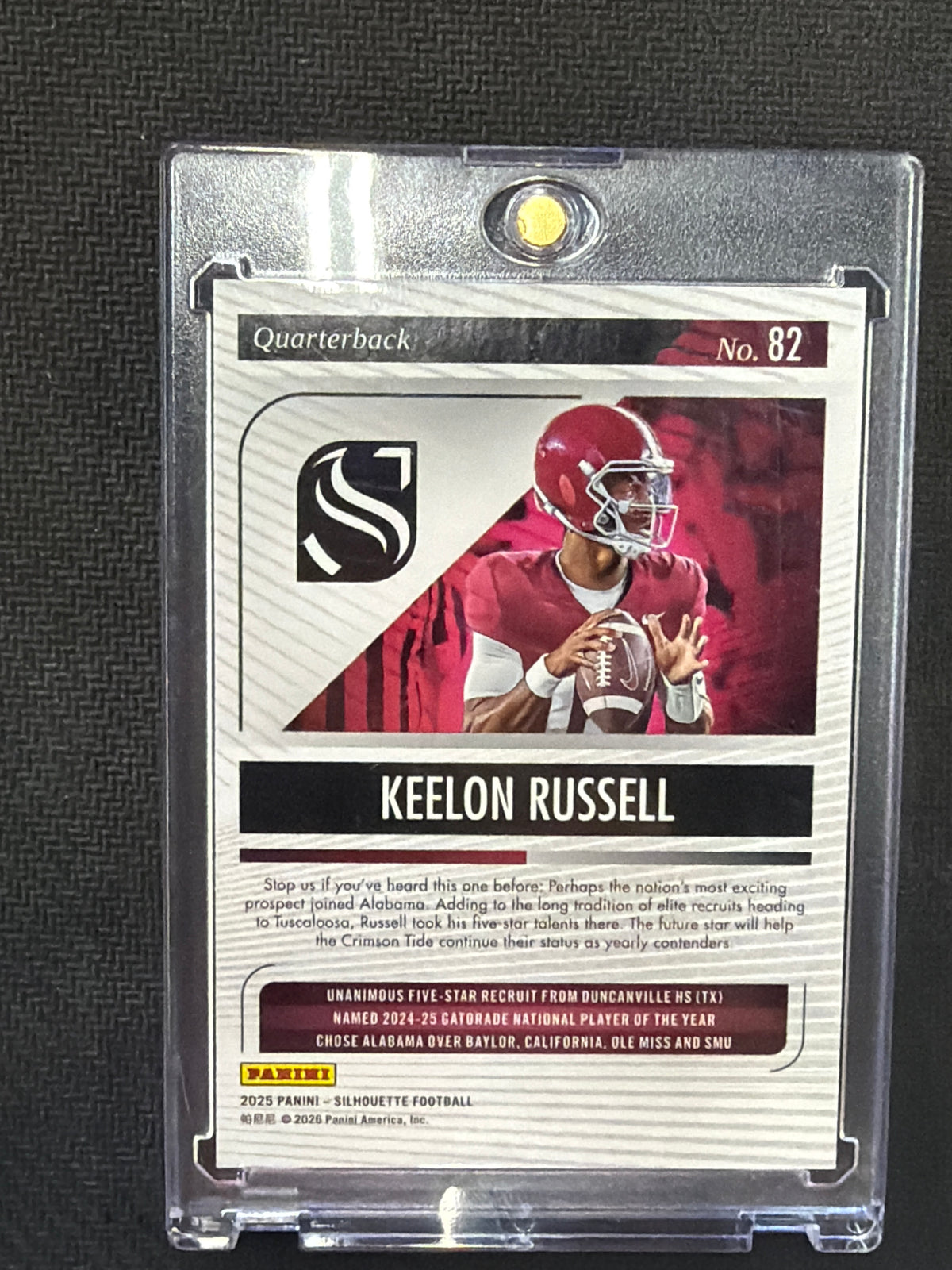 2025 Panini Silhouette Keelon Russell Red /17 Alabama