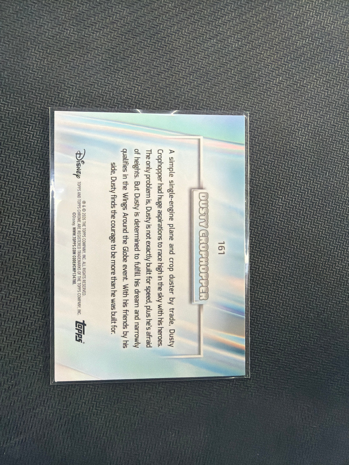2026 Topps Chrome Disney Dusty Crophopper Aqua /199 Planes