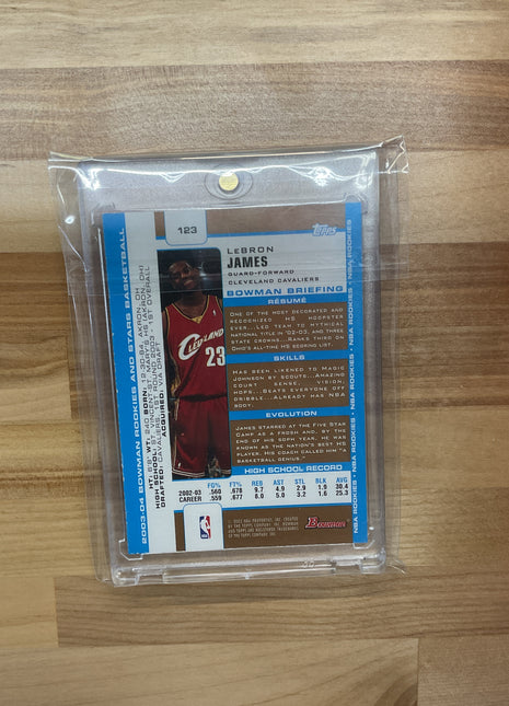 2003 Bowman LeBron James Gold Rookie #123