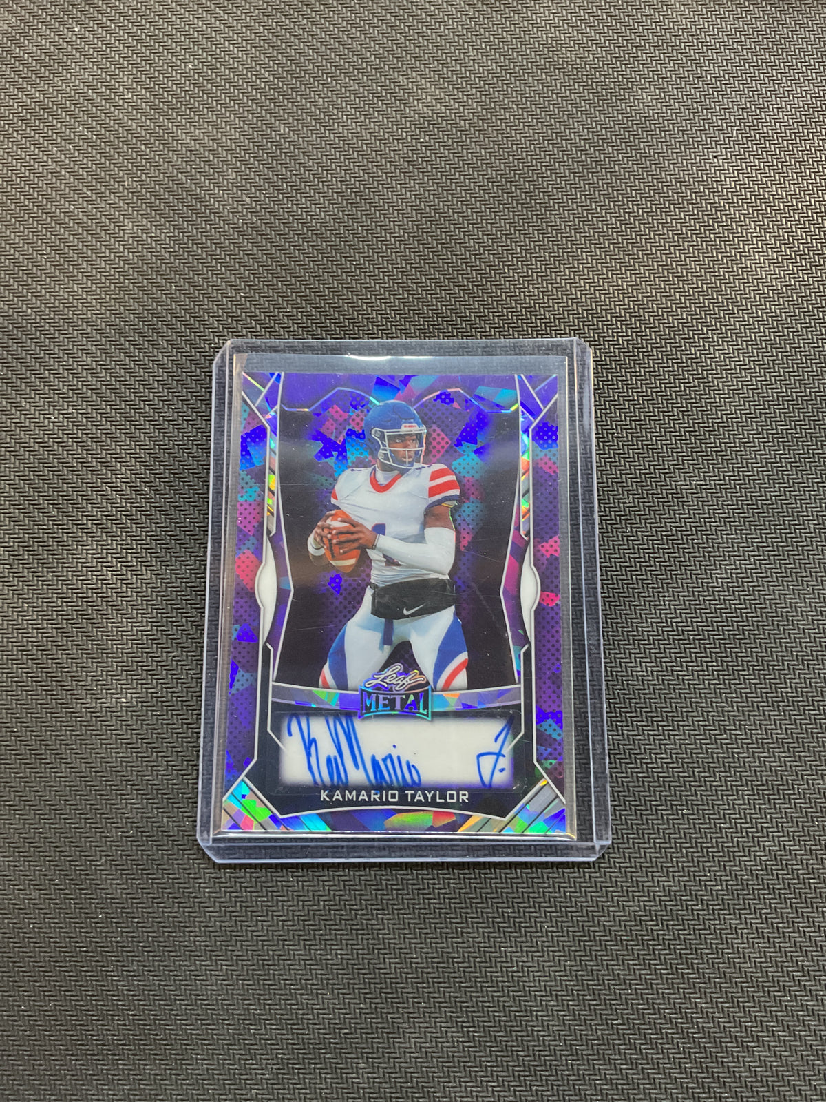 2025 Leaf Metal Kamario Taylor Auto Blue /5 Mississippi State