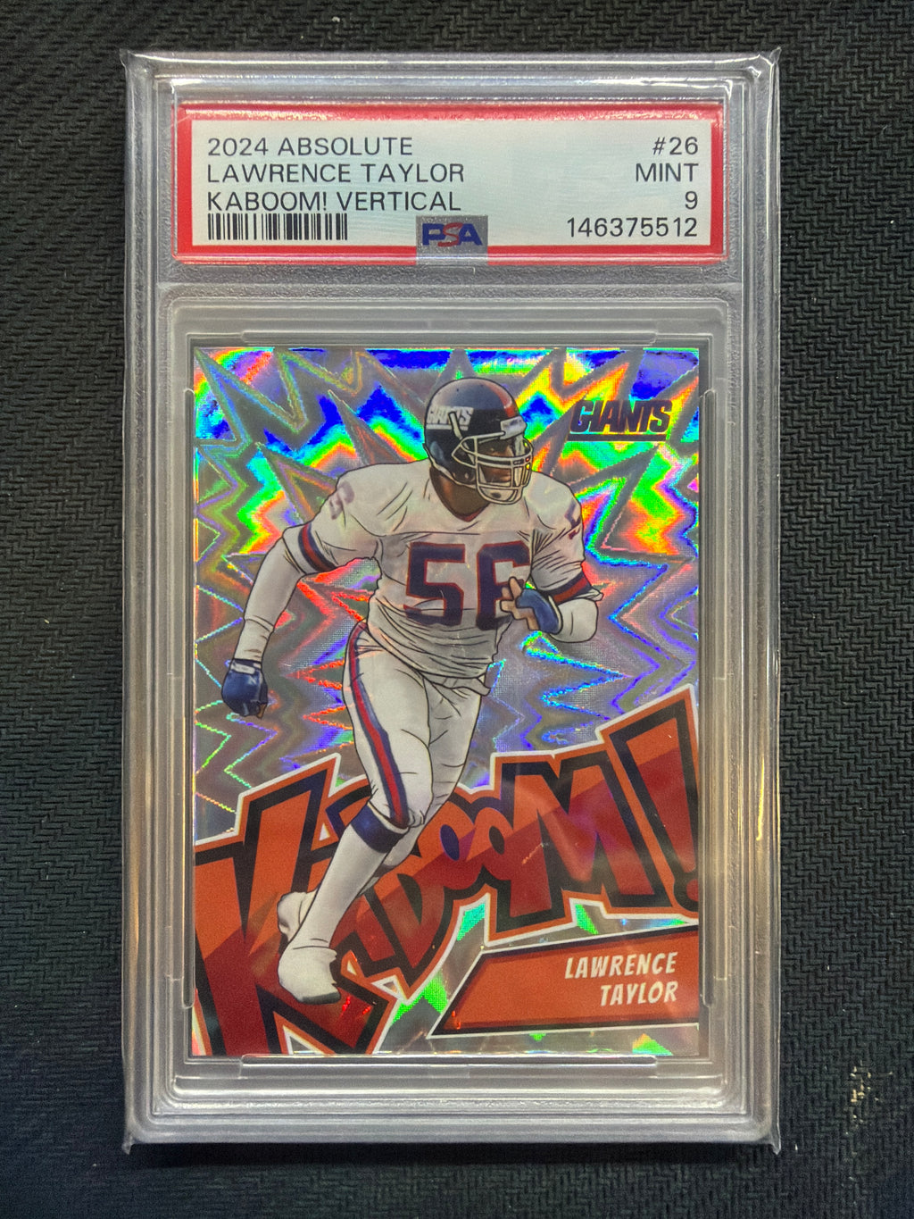 2024 Panini Absolute Lawrence Taylor Kaboom! Vertical #26 PSA 9 512