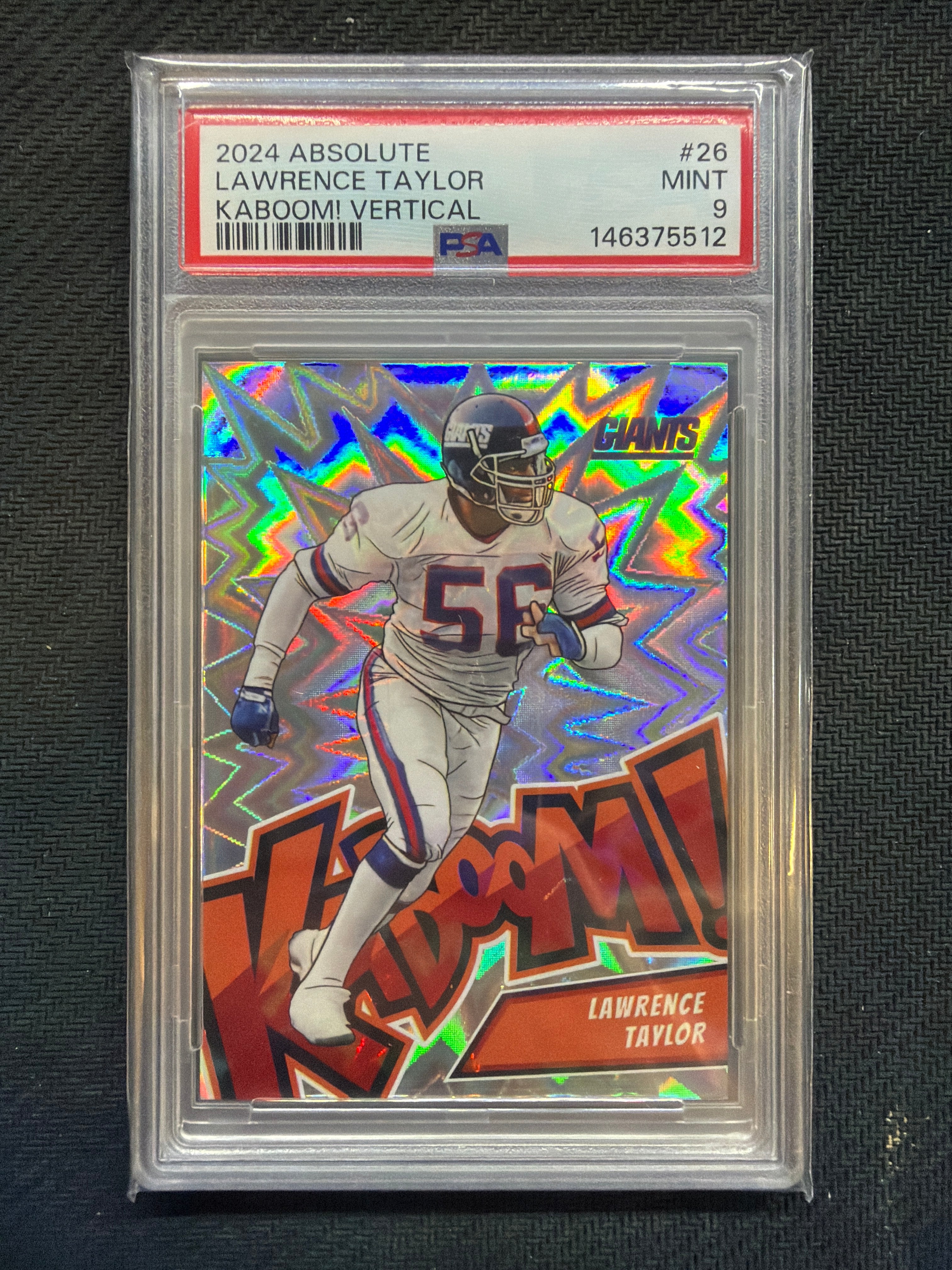 2024 Panini Absolute Lawrence Taylor Kaboom! Vertical #26 PSA 9 512