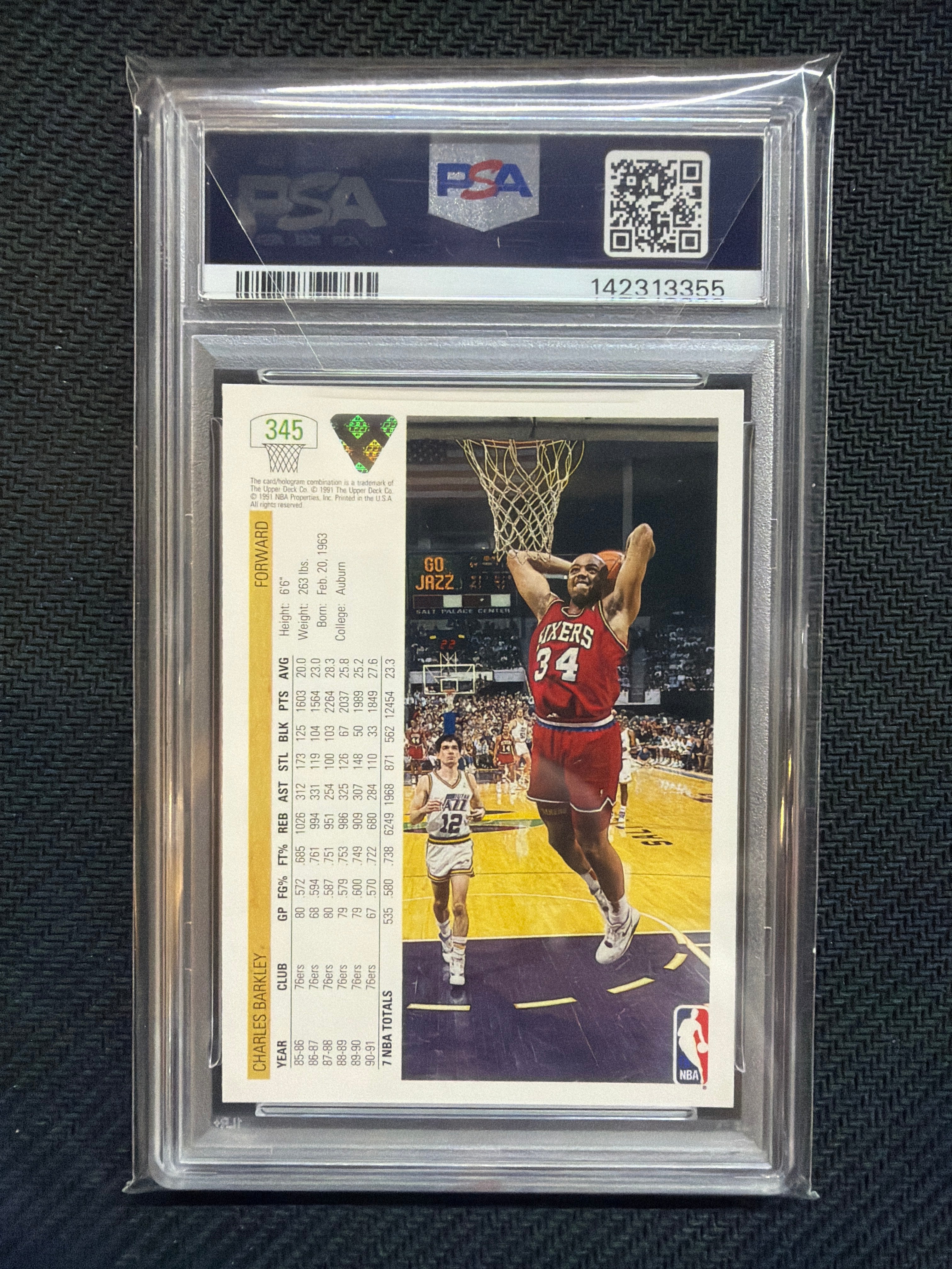 1991 Upper Deck Charles Barkley #345 PSA 10 76ers
