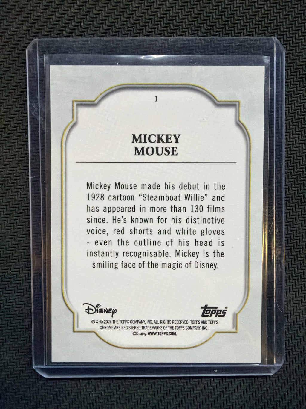 2024 Topps Chrome Disney Mickey Mouse #1
