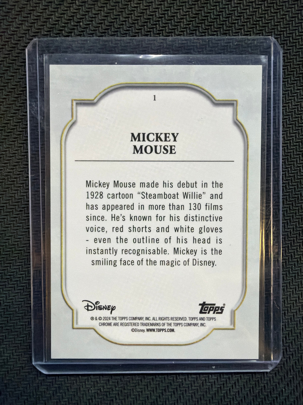 2024 Topps Chrome Disney Mickey Mouse #1