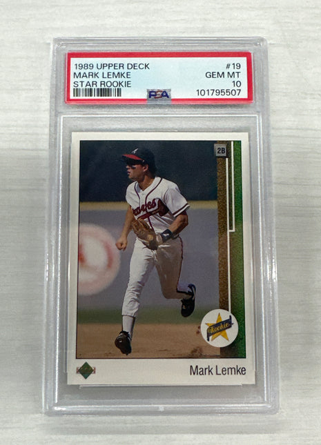 1989 Upper Deck Mark Lemke Star Rookie PSA 10