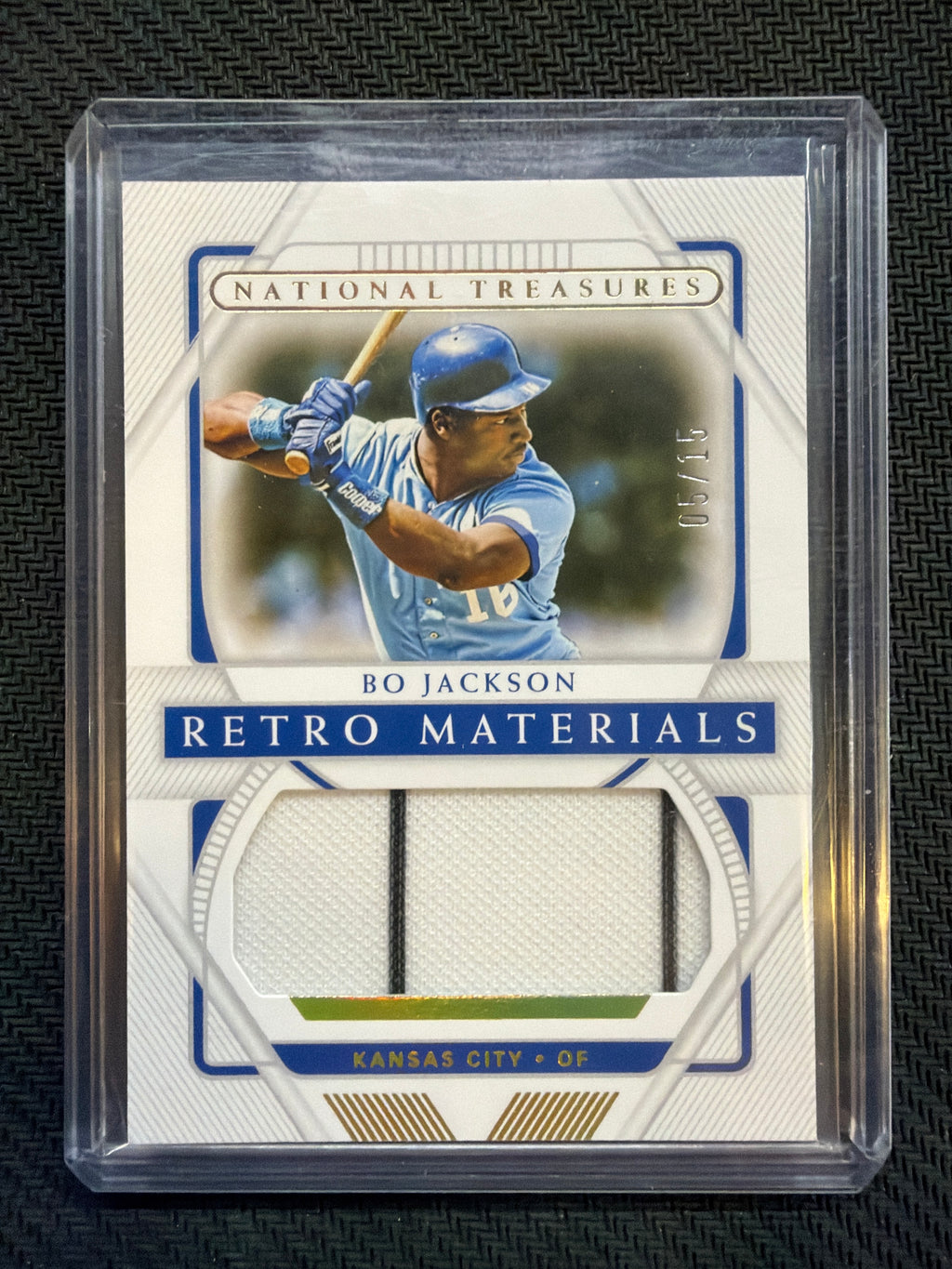 2021 National Treasures Bo Jackson Retro Materials Patch /15 Royals
