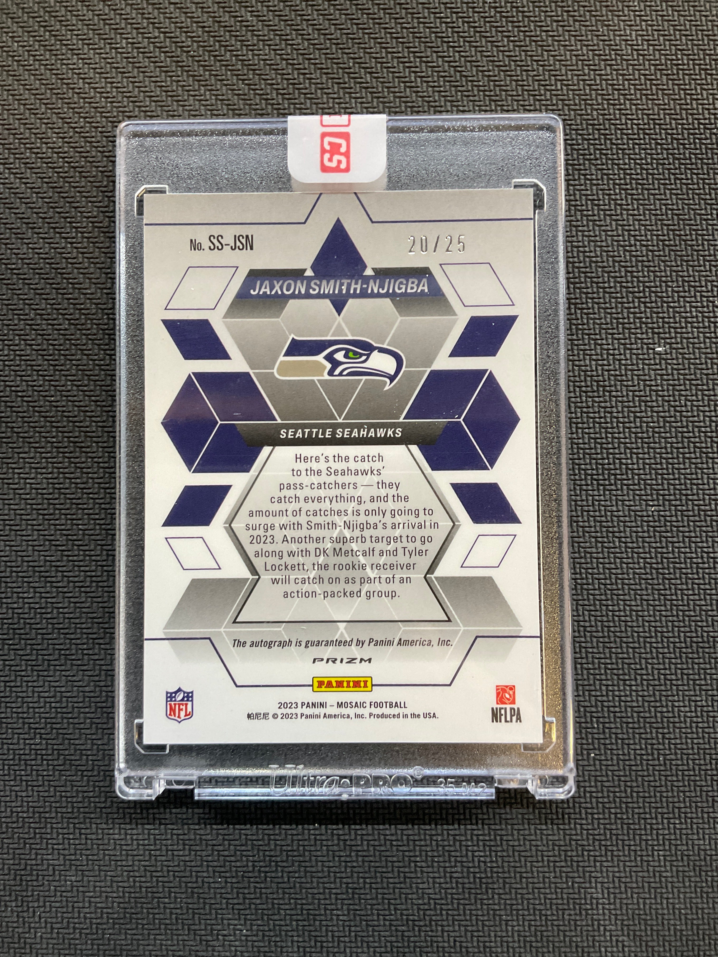 2023 Panini Mosaic Jaxon Smith-Njigba Showtime Auto Seahawks