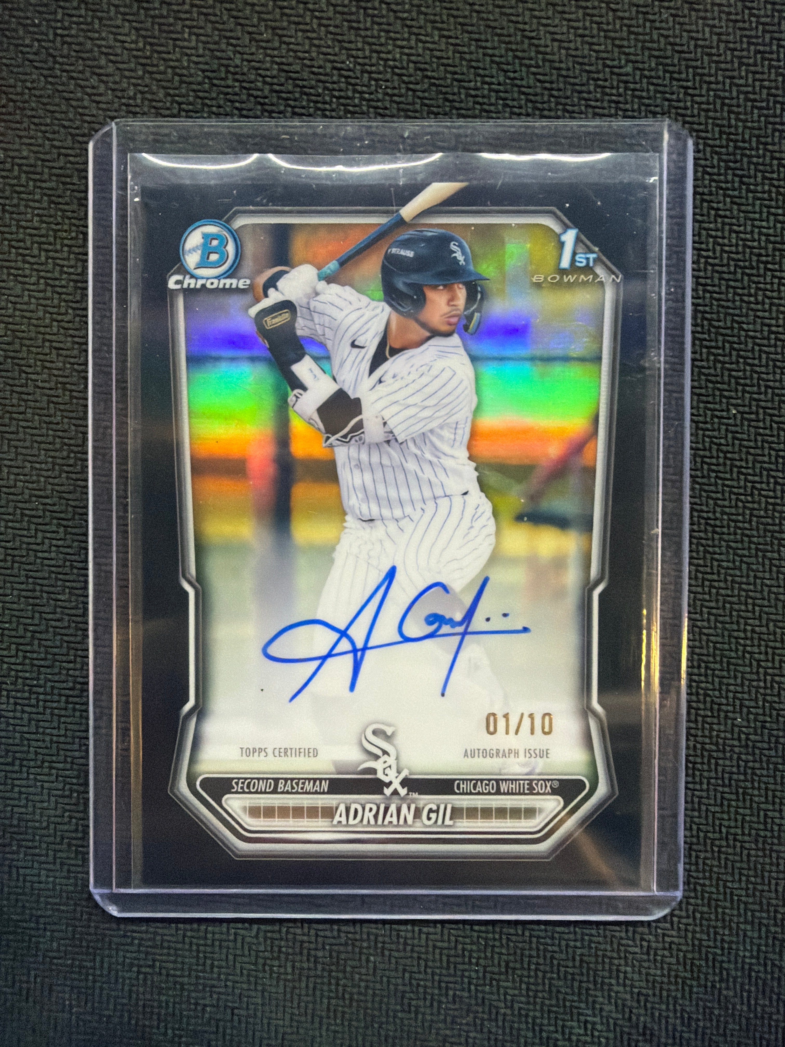 2026 Bowman Chrome Adrian Gil 1st Auto True Black /10