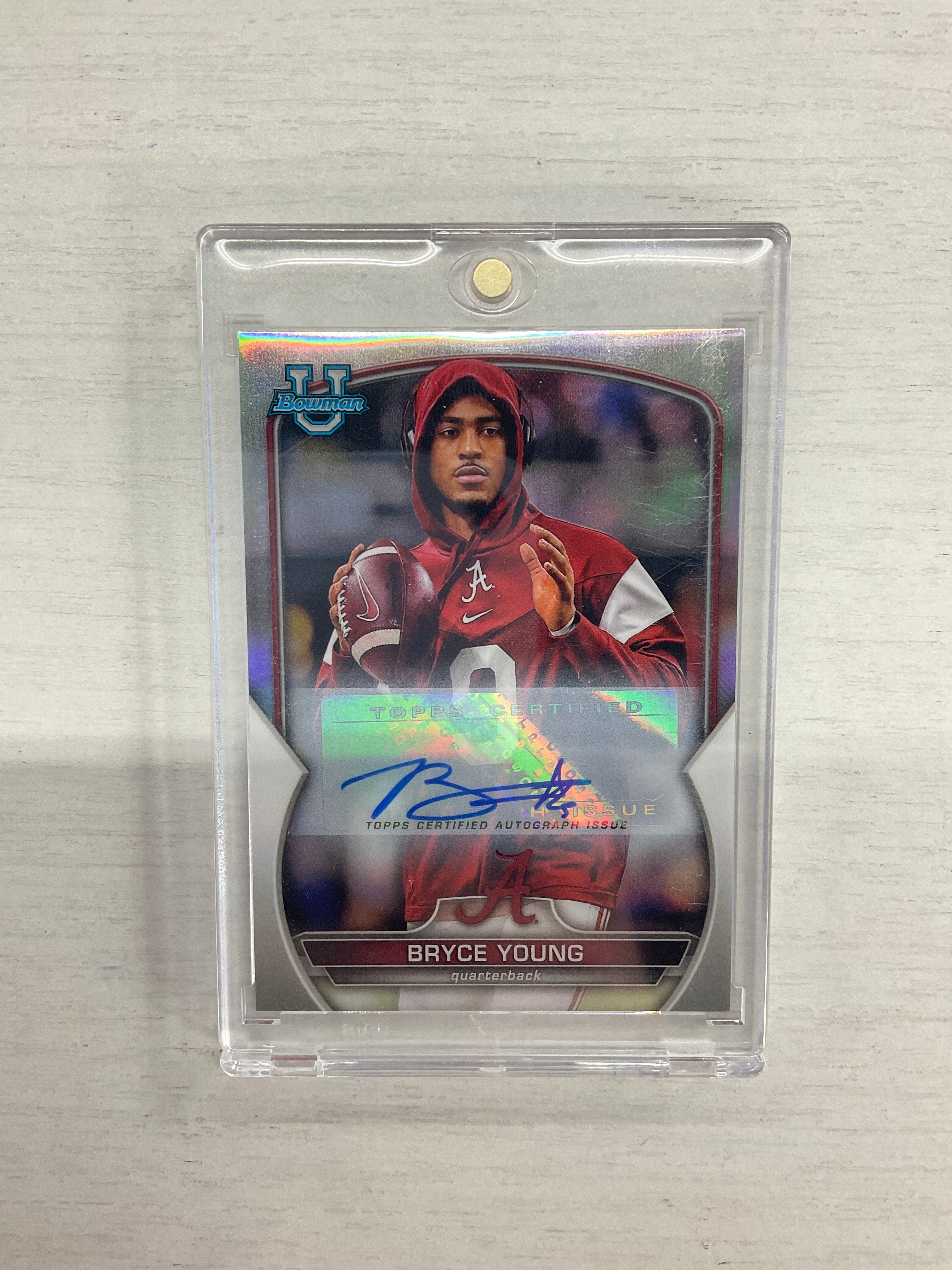 2022 Bowman U Bryce Young Rookie Auto /25 Image SP Alabama