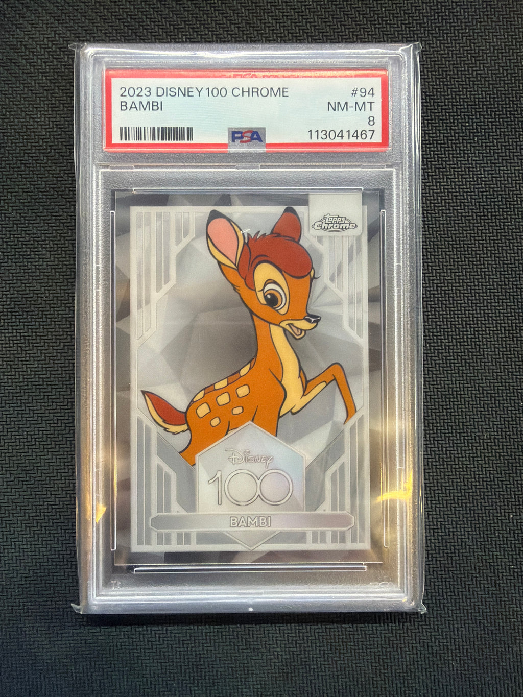 2023 Topps Chrome Disney 100 #94 Bambi PSA 8 467