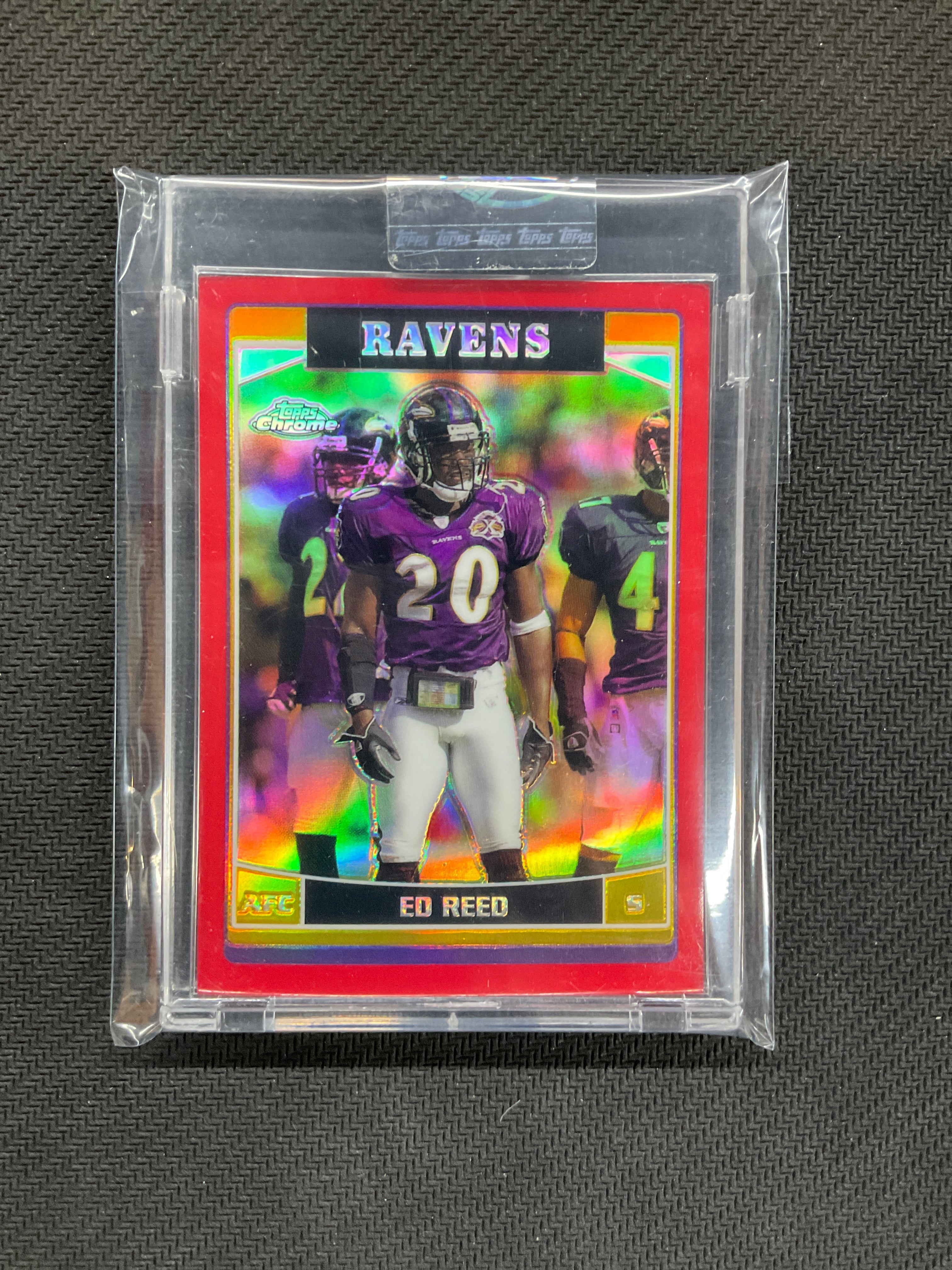 2006 Topps Chrome Ed Reed Red Refractor /259 Ravens
